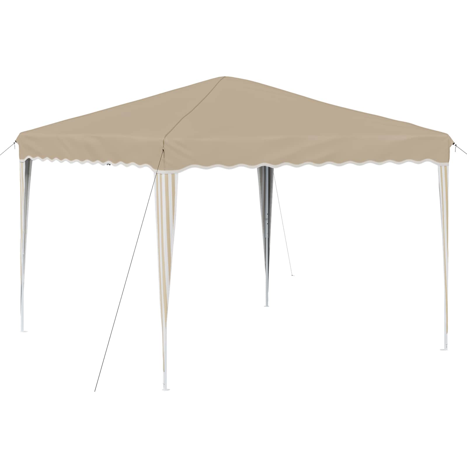 Tenda per feste a pop-up 288 x 288 x 245 cm Crema