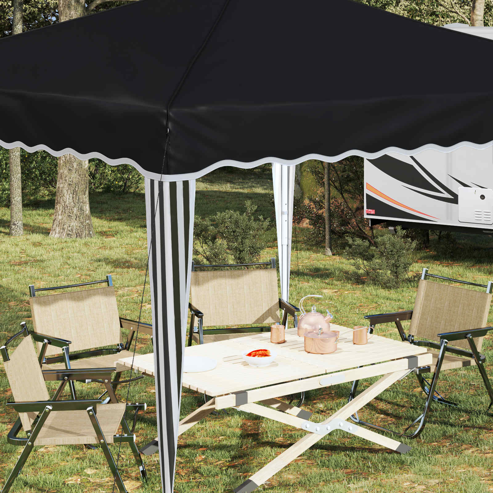Tenda per feste a pop-up 288 x 288 x 245 cm Antracite