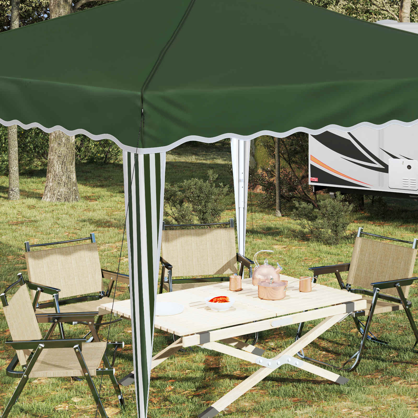 Tenda per feste a pop-up 288 x 288 x 245 cm Verde