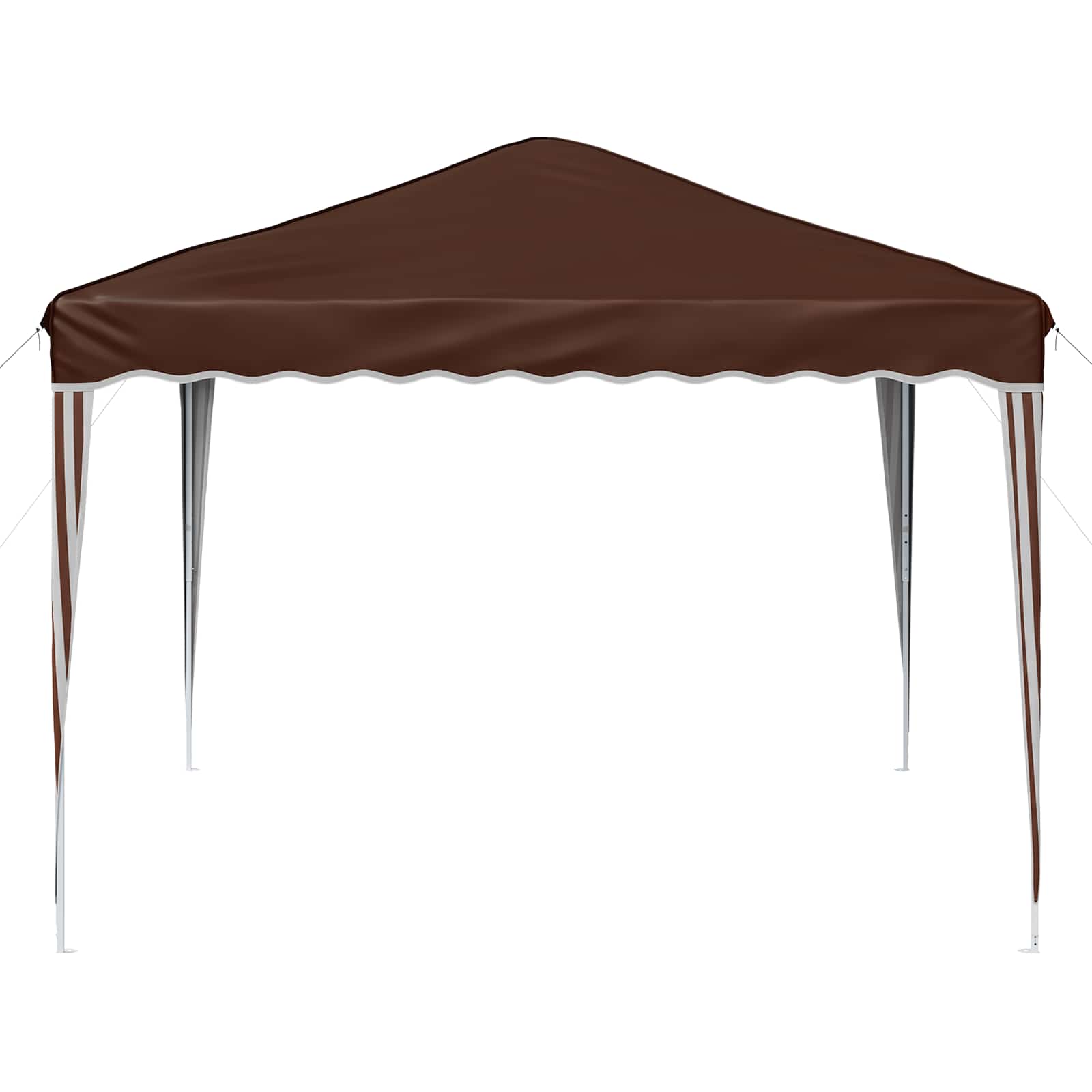 Tenda per feste a pop-up 288 x 288 x 245 cm Marrone
