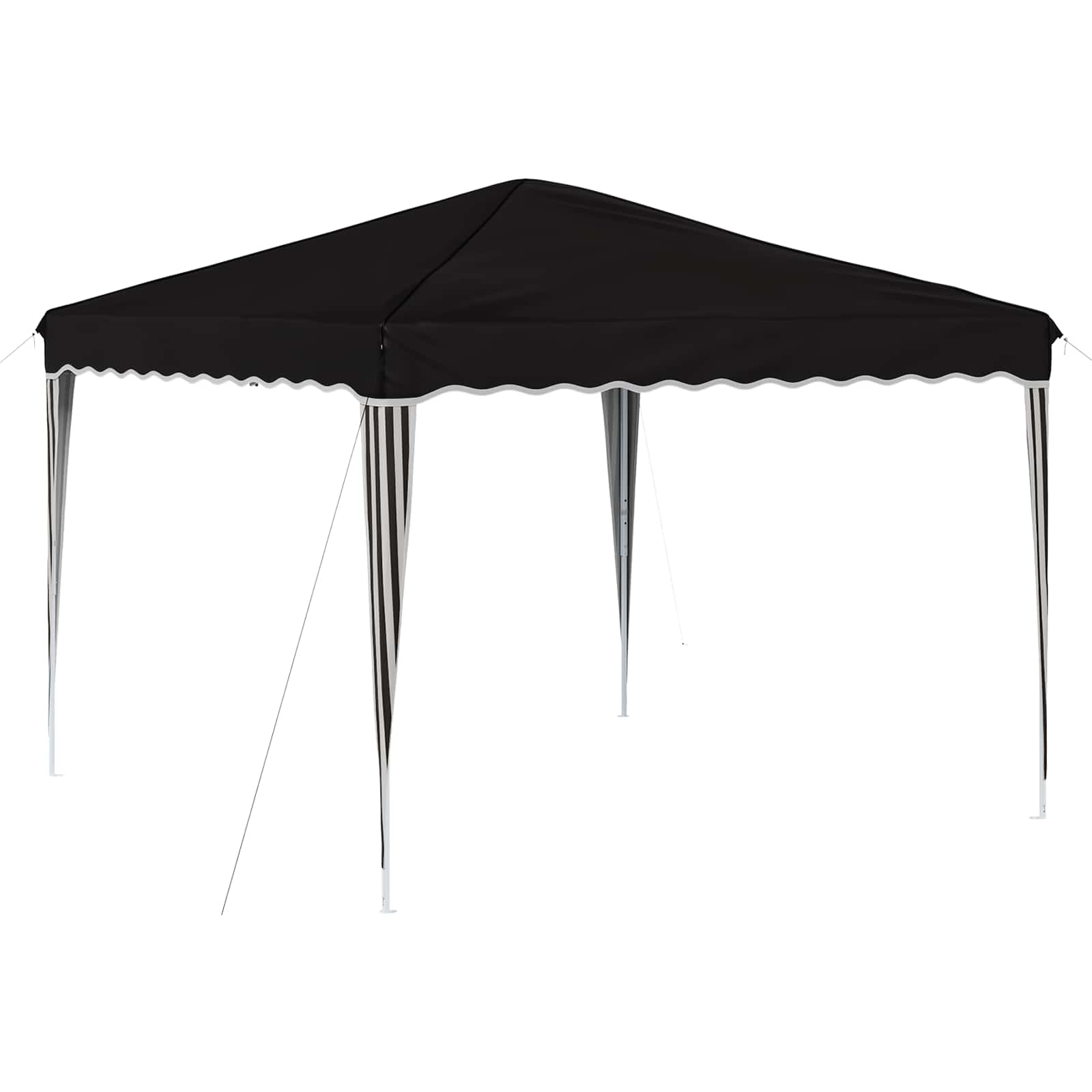 Tenda per feste a pop-up 288 x 288 x 245 cm Nero Tessuto Oxford