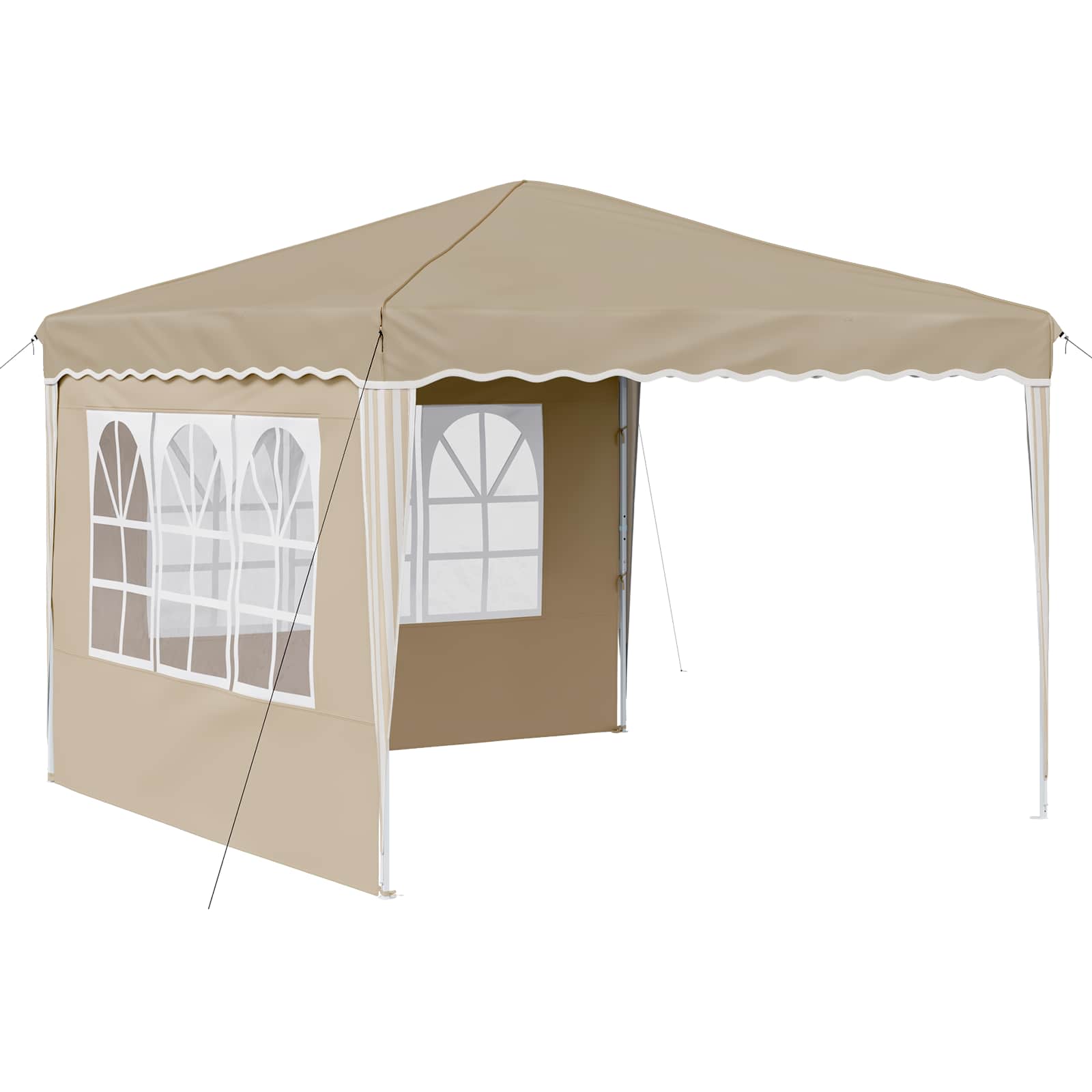 Tenda per feste a pop-up 288 x 288 x 245 cm Crema