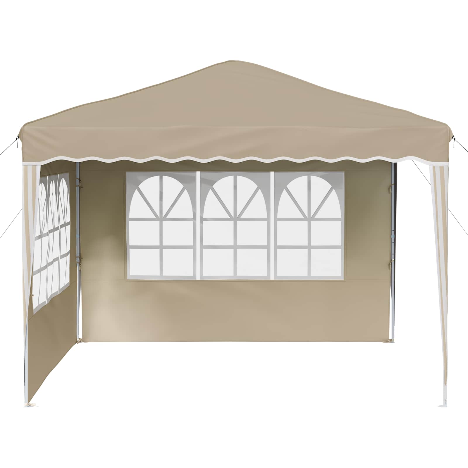 Tenda per feste a pop-up 288 x 288 x 245 cm Crema