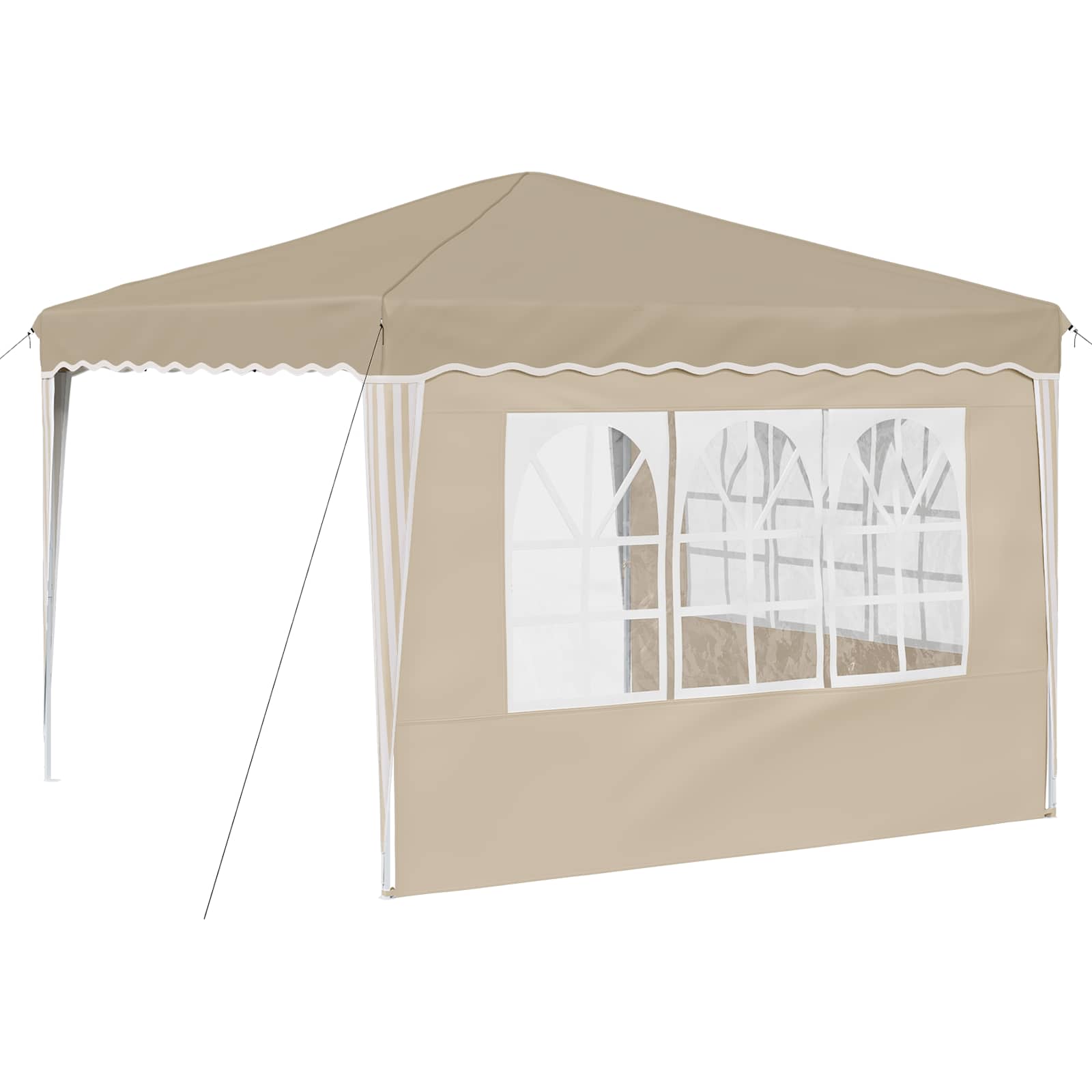 Tenda per feste a pop-up 288 x 288 x 245 cm Crema