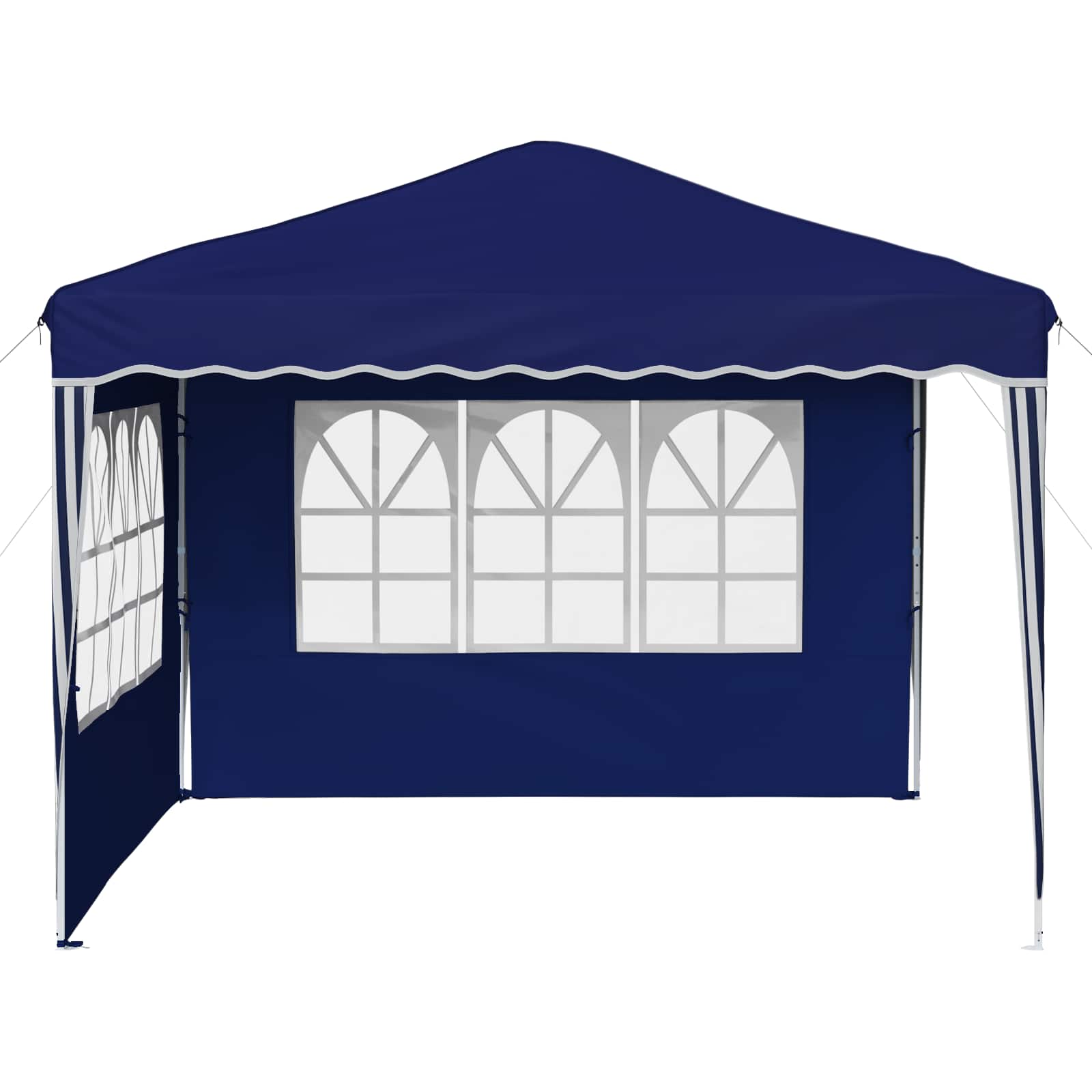 Tenda per feste a pop-up 288 x 288 x 245 cm Blu Tessuto Oxford
