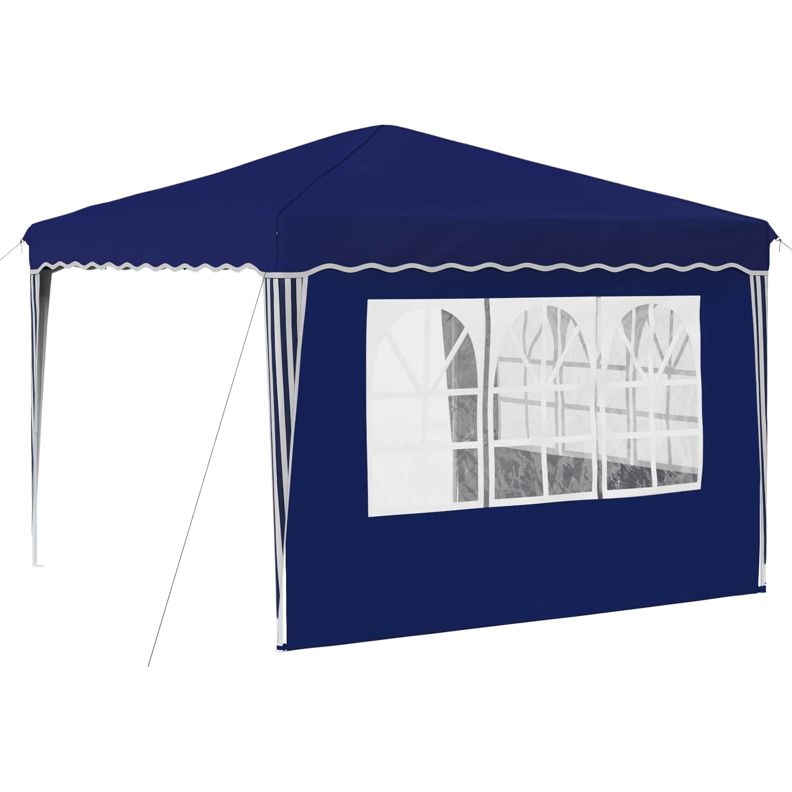 Tenda per feste a pop-up 288 x 288 x 245 cm Blu Tessuto Oxford