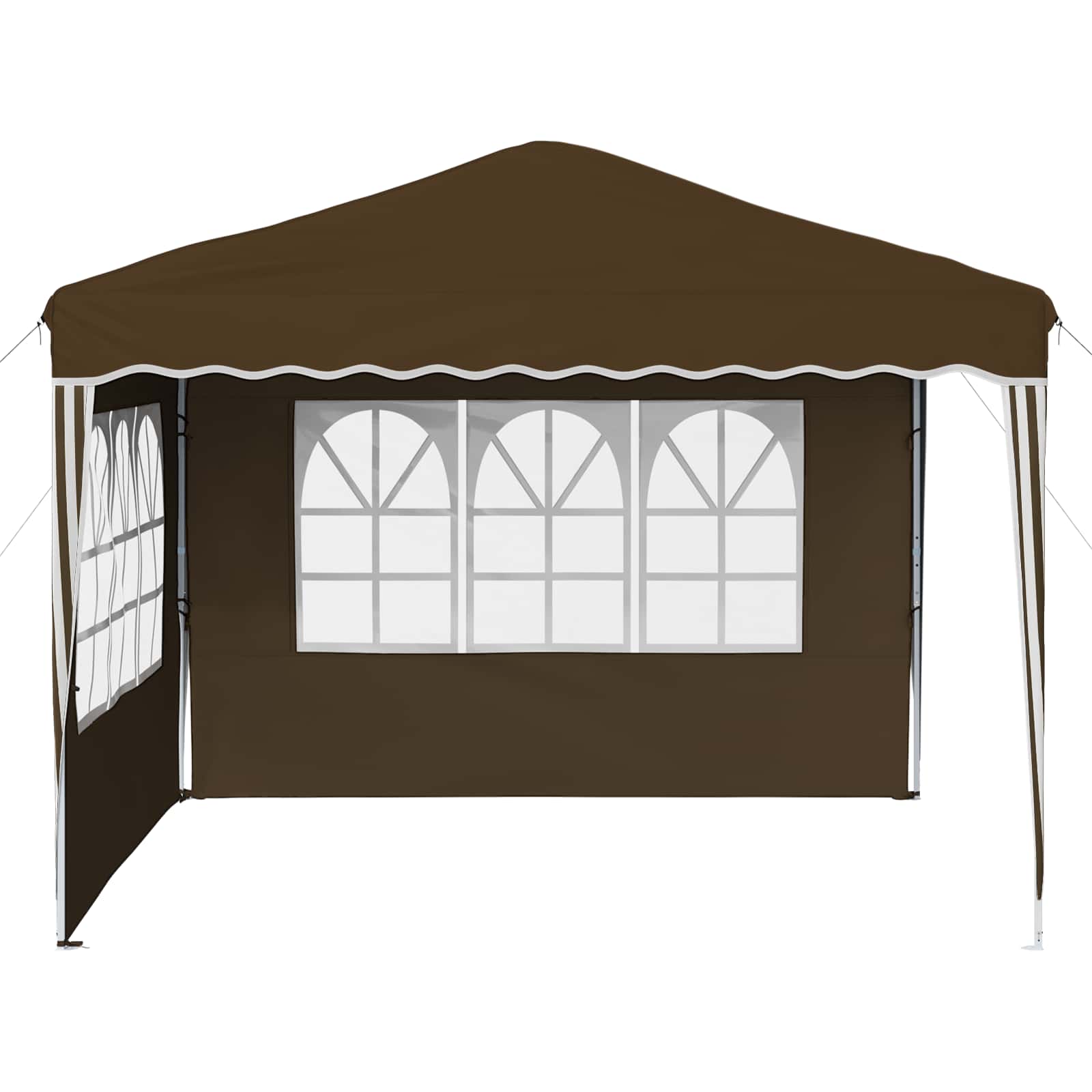 Tenda per feste a pop-up 288 x 288 x 245 cm Tortora
