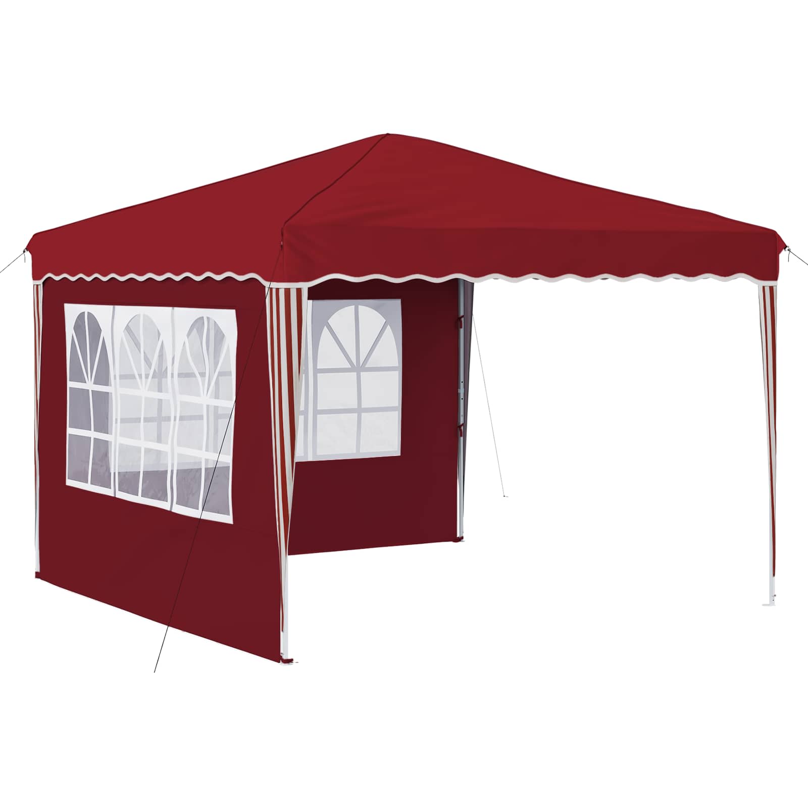 Tenda per feste a pop-up 288 x 288 x 245 cm Borgogna