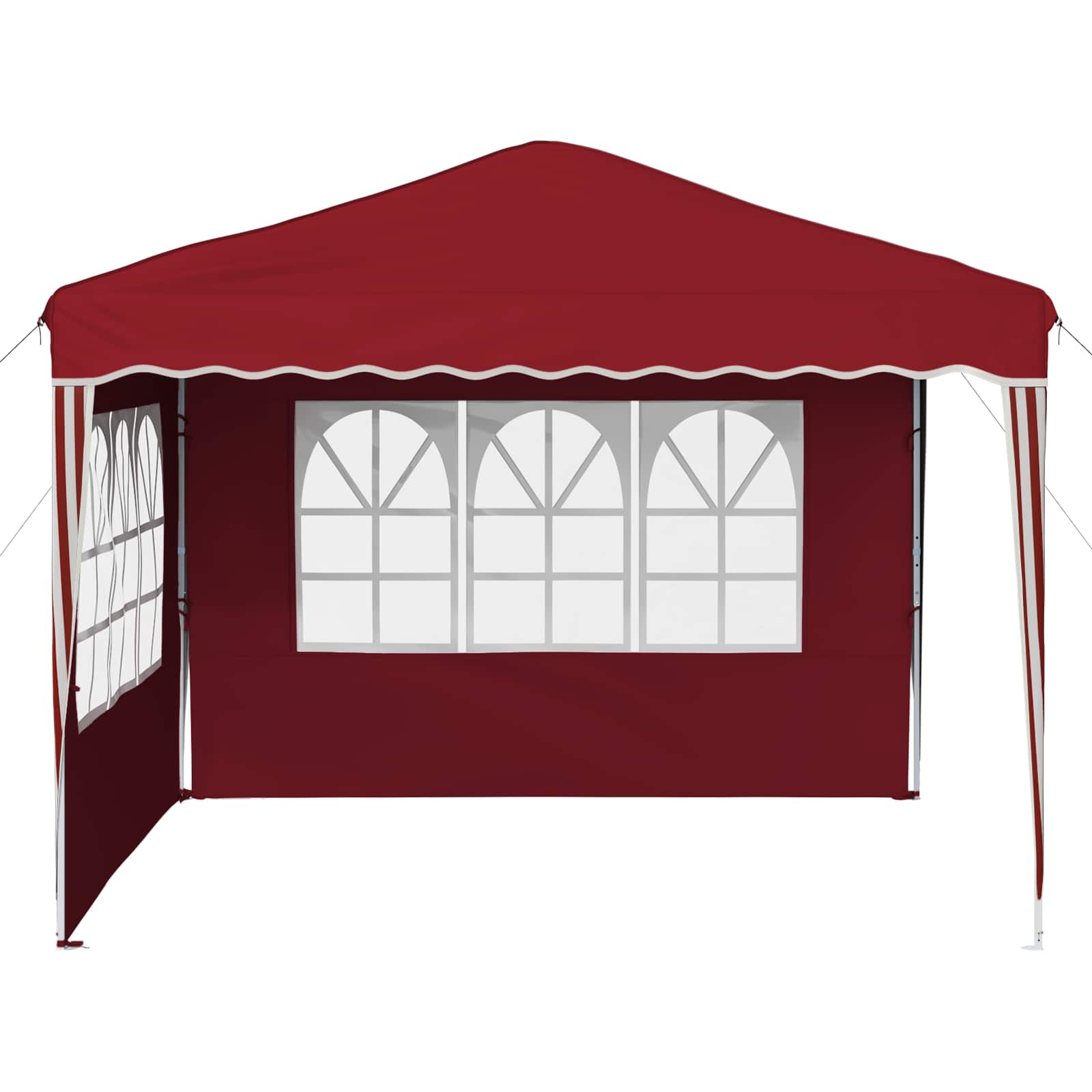 Tenda per feste a pop-up 288 x 288 x 245 cm Borgogna