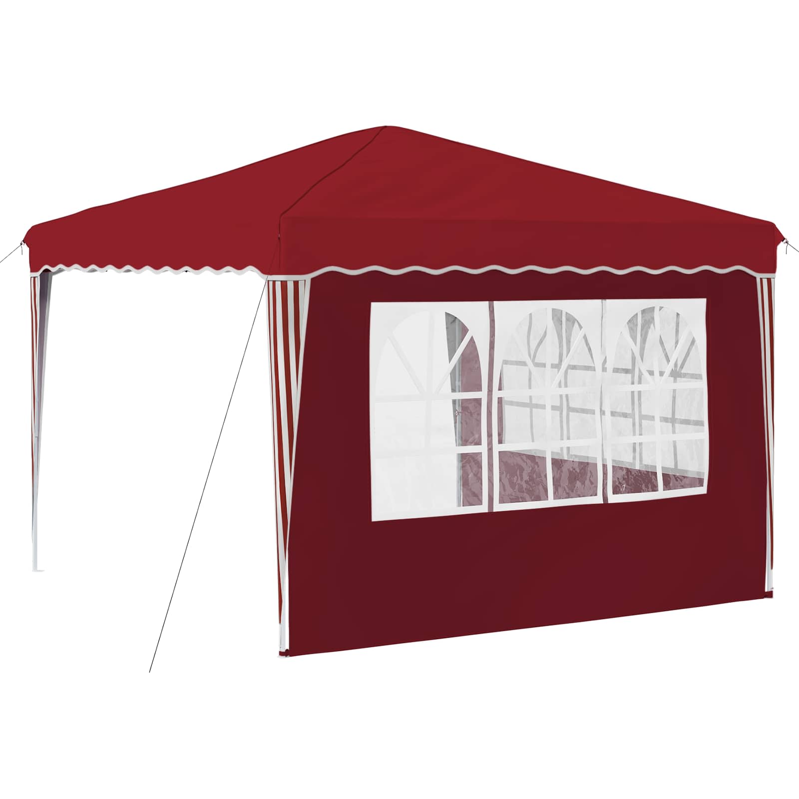 Tenda per feste a pop-up 288 x 288 x 245 cm Borgogna