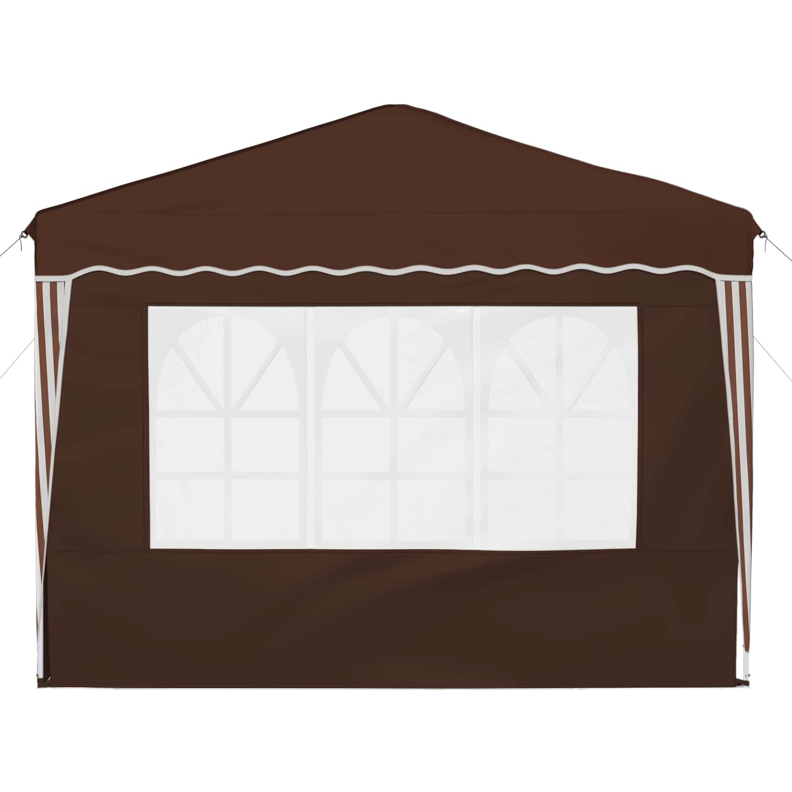 Tenda per feste a pop-up 288 x 288 x 245 cm Marrone