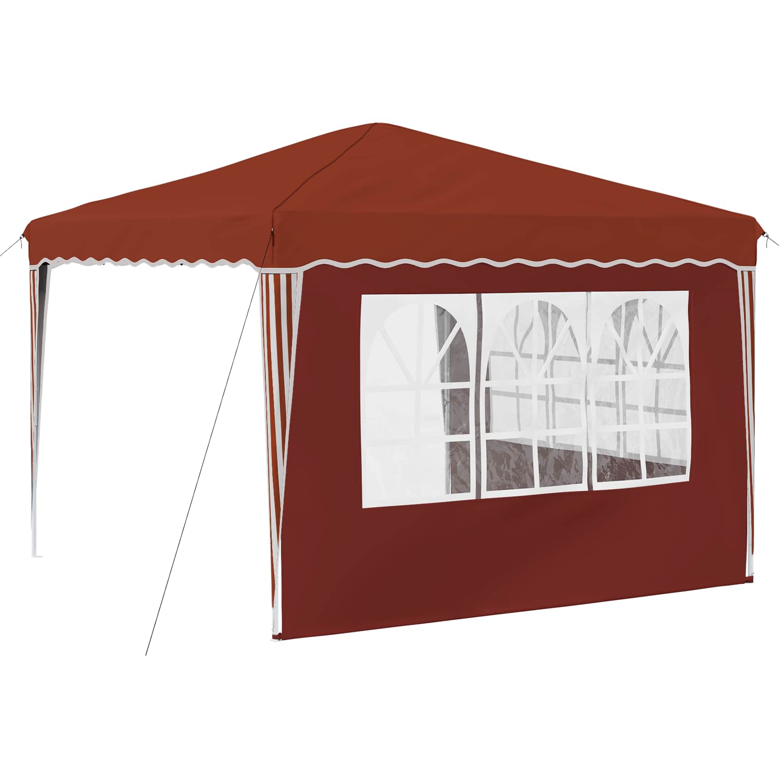 Tenda per feste a pop-up 288 x 288 x 245 cm Terracotta