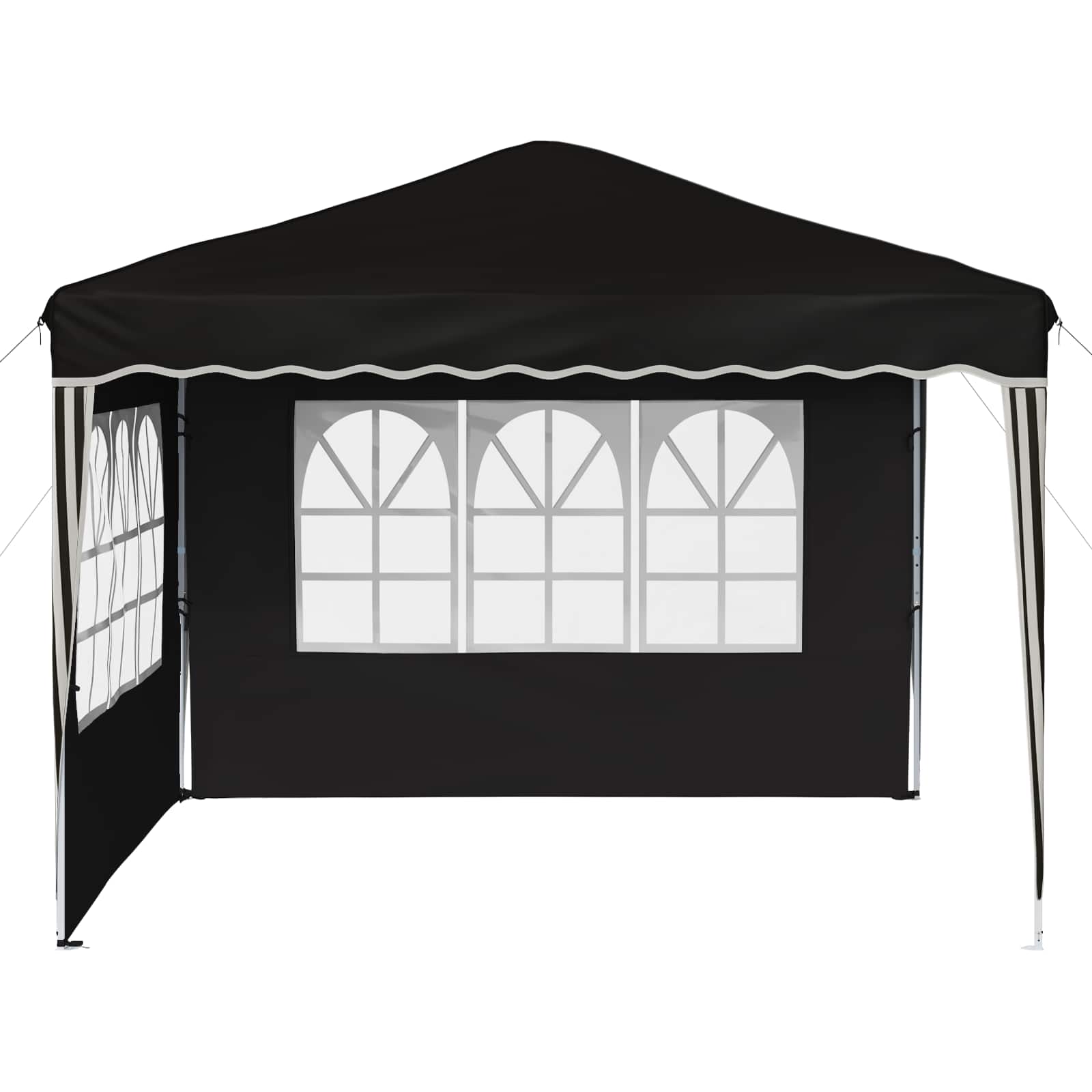 Tenda per feste a pop-up 288 x 288 x 245 cm Nero Tessuto Oxford