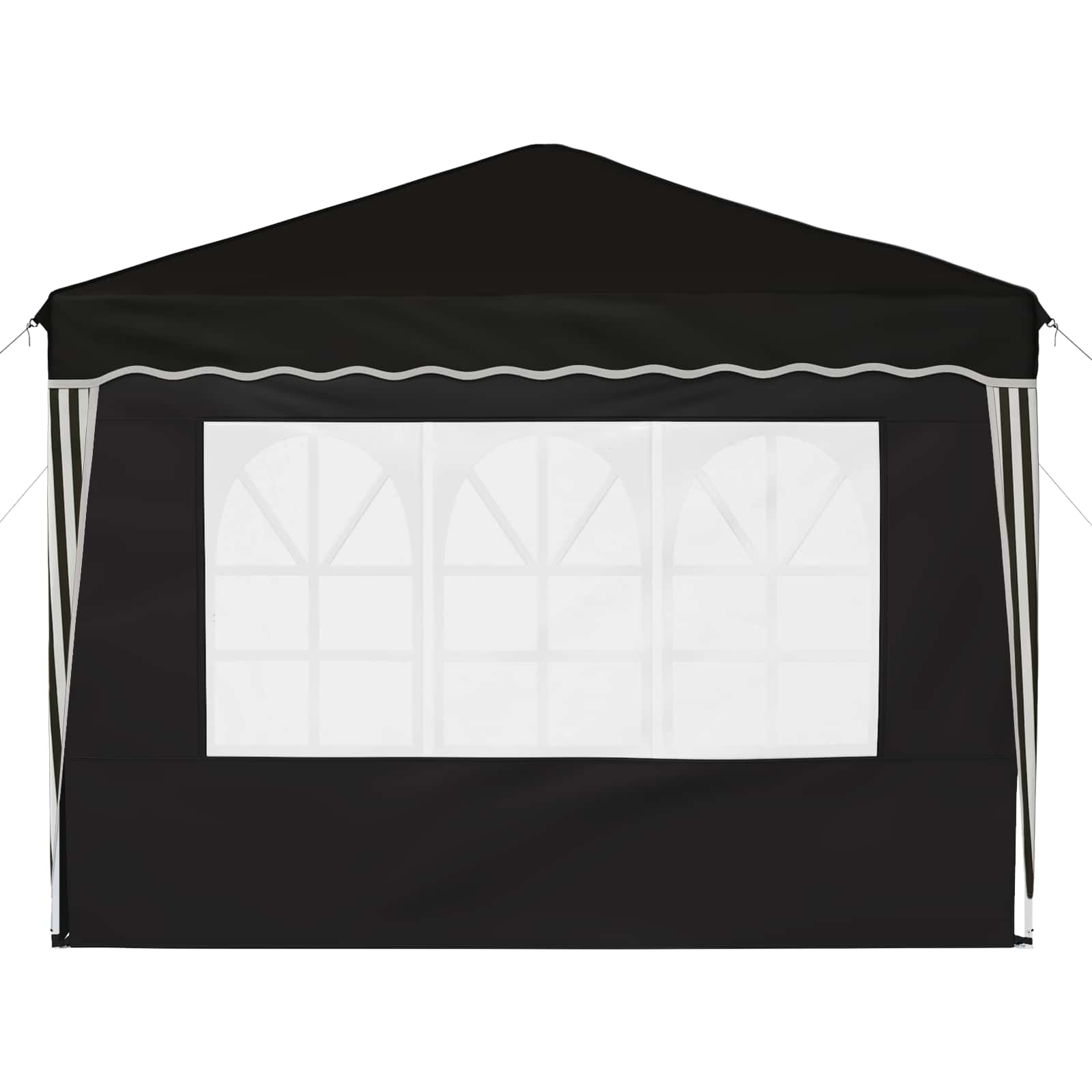 Tenda per feste a pop-up 288 x 288 x 245 cm Nero Tessuto Oxford