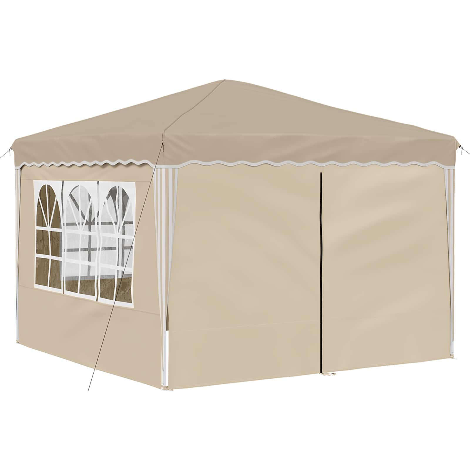Tenda per feste a pop-up 288 x 288 x 245 cm Crema