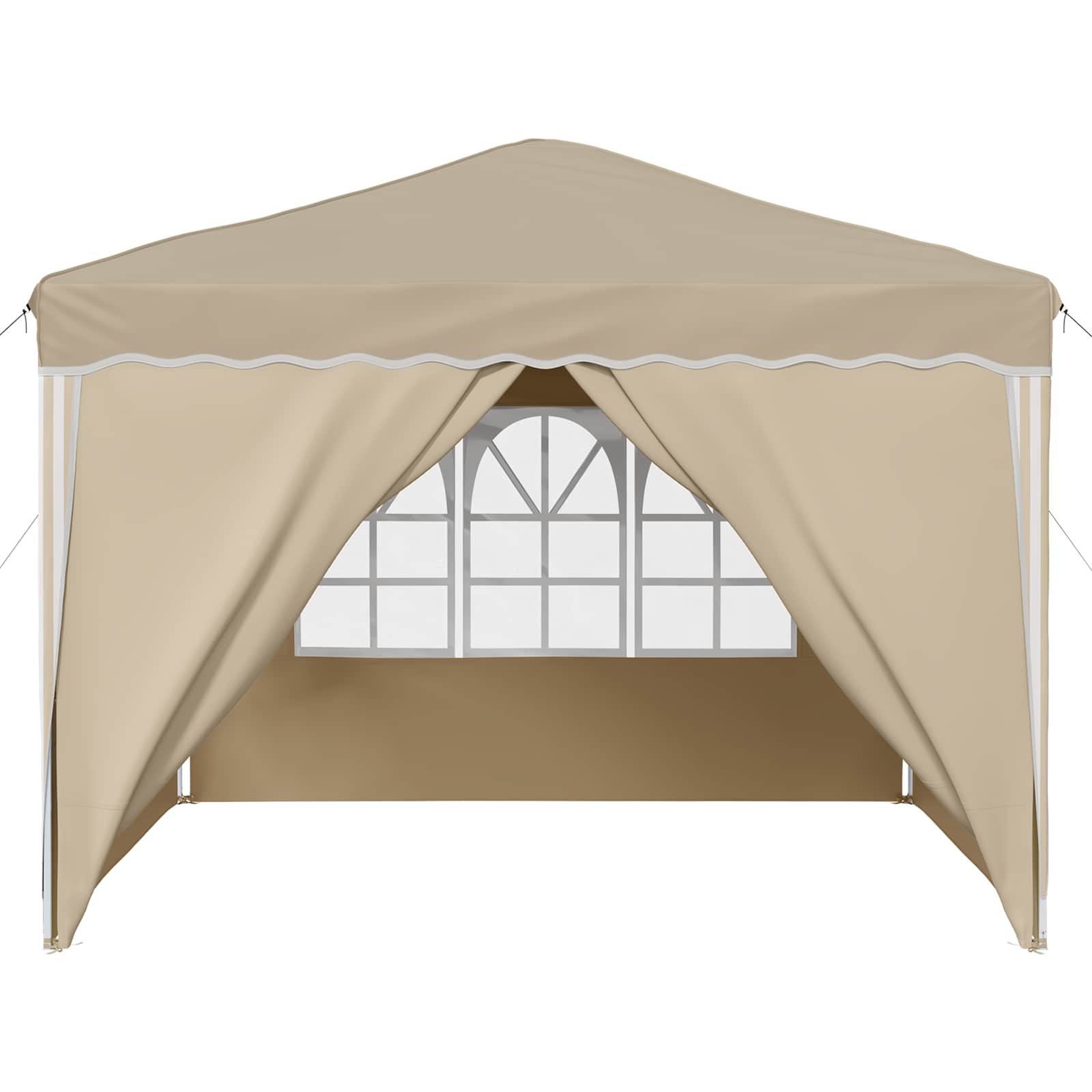 Tenda per feste a pop-up 288 x 288 x 245 cm Crema