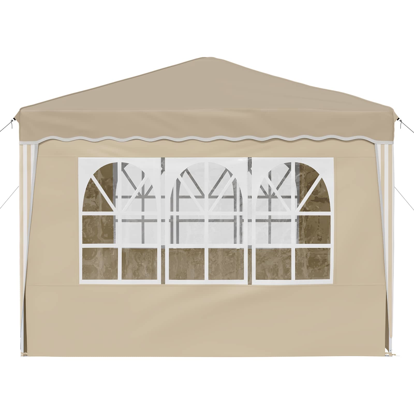 Tenda per feste a pop-up 288 x 288 x 245 cm Crema