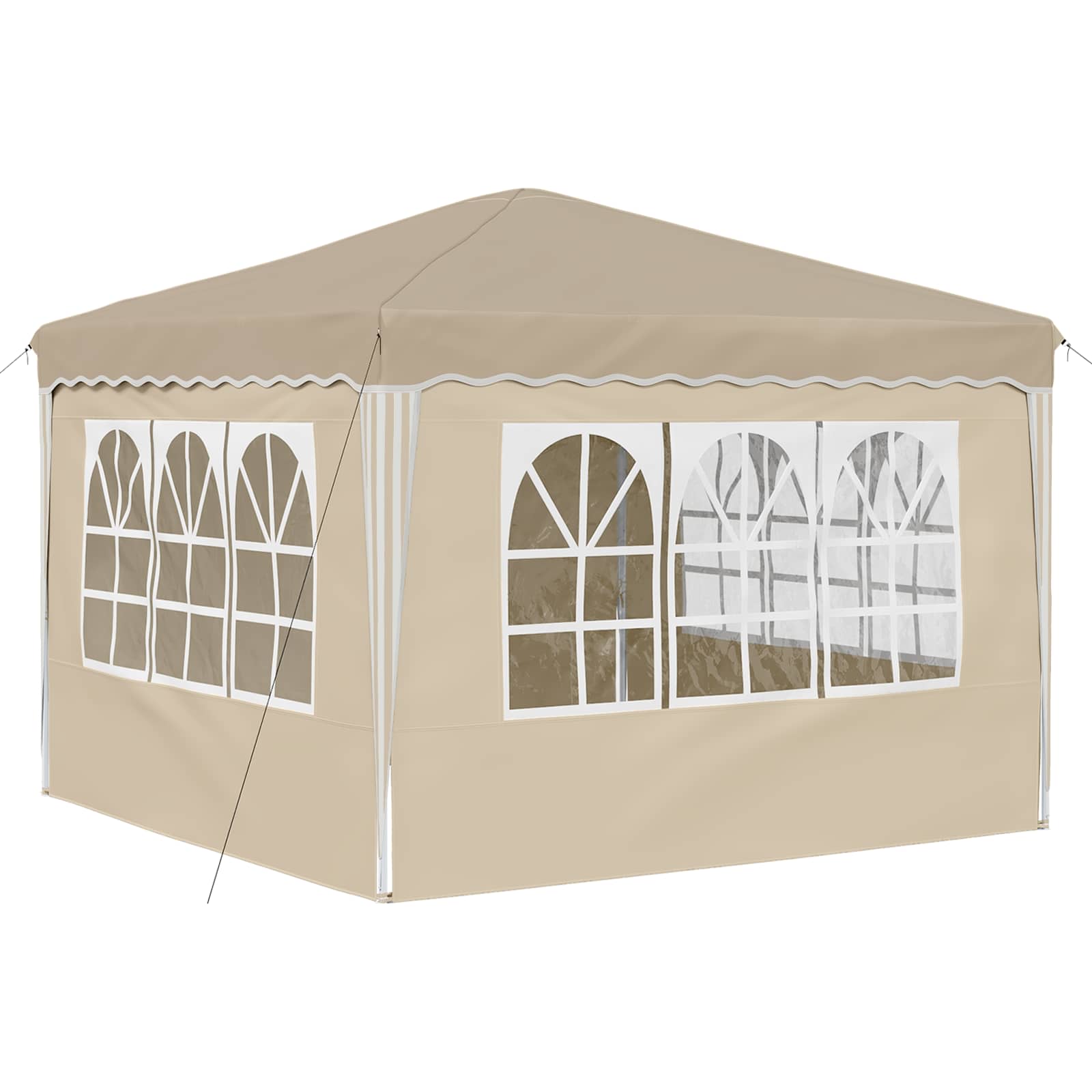 Tenda per feste a pop-up 288 x 288 x 245 cm Crema