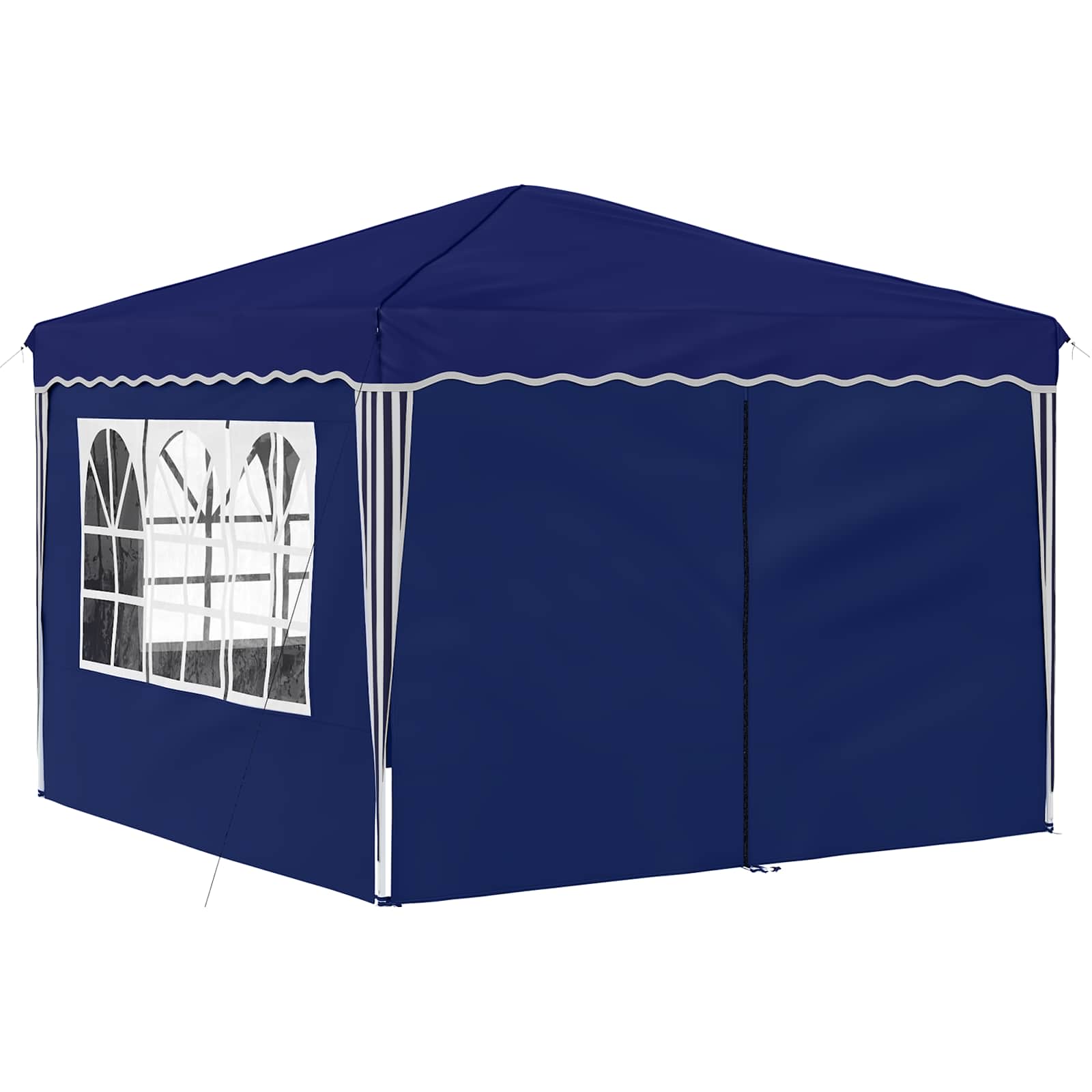 Tenda per feste a pop-up 288 x 288 x 245 cm Blu Tessuto Oxford