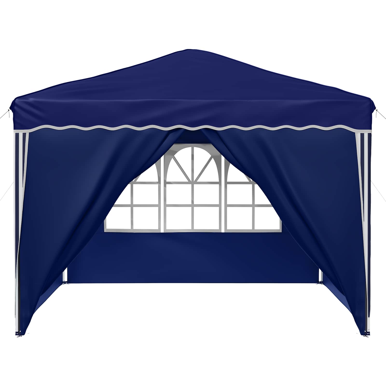 Tenda per feste a pop-up 288 x 288 x 245 cm Blu Tessuto Oxford