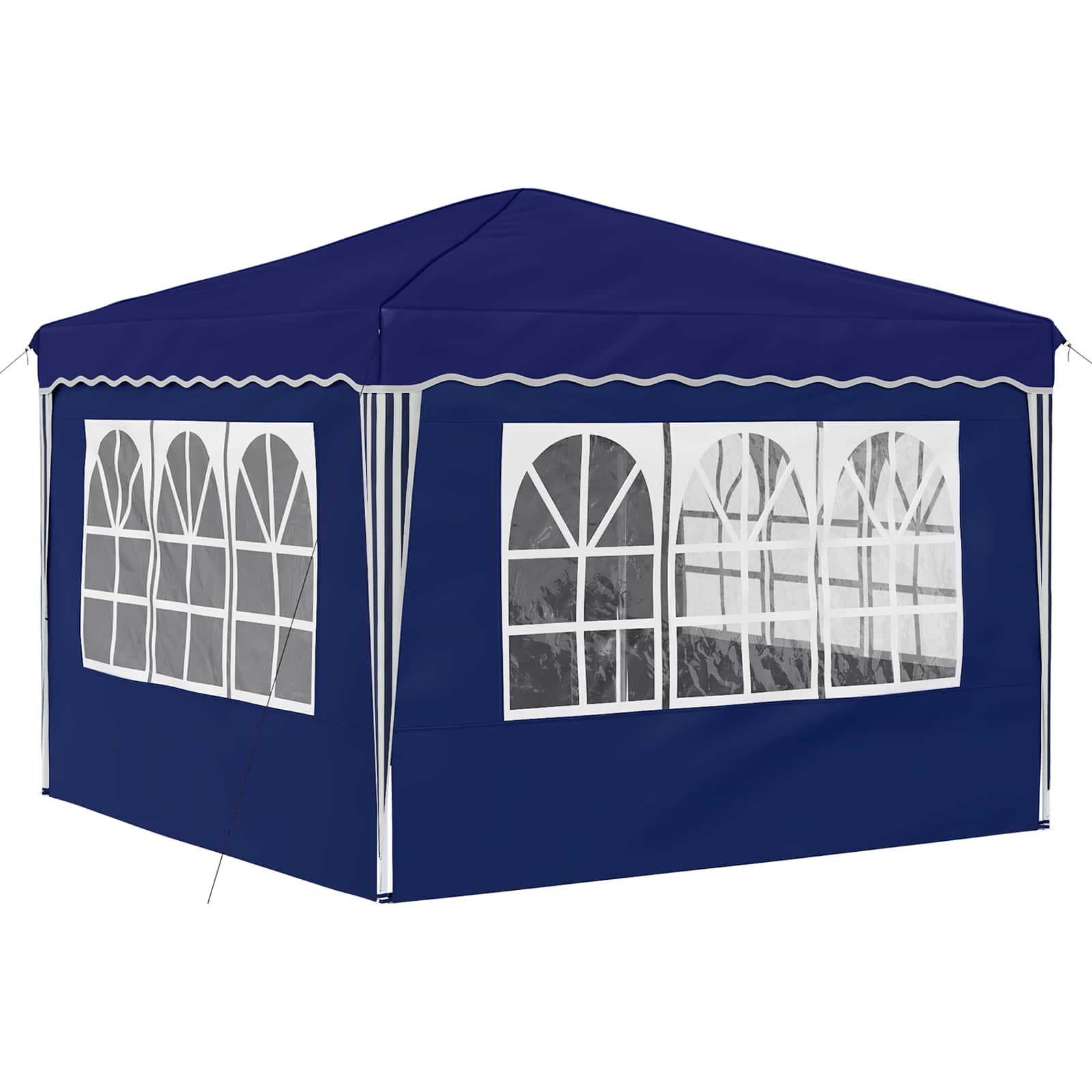 Tenda per feste a pop-up 288 x 288 x 245 cm Blu Tessuto Oxford
