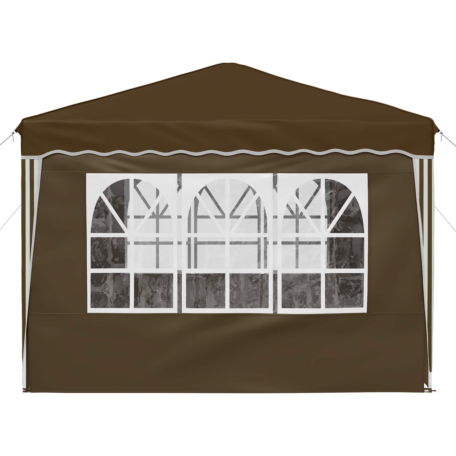 Tenda per feste a pop-up 288 x 288 x 245 cm Tortora