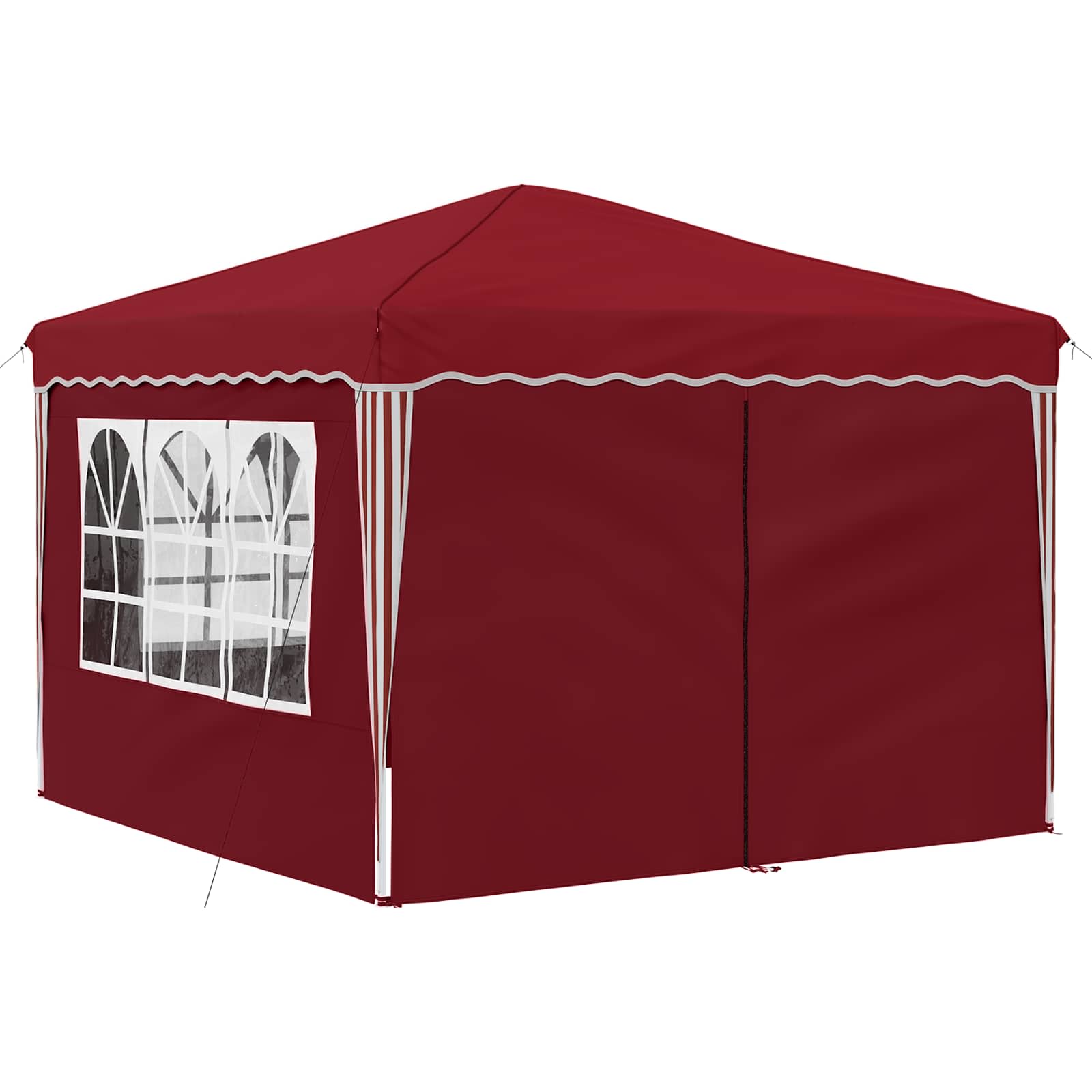 Tenda per feste a pop-up 288 x 288 x 245 cm Borgogna