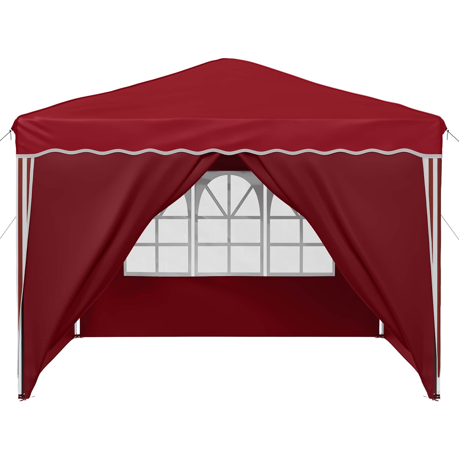 Tenda per feste a pop-up 288 x 288 x 245 cm Borgogna