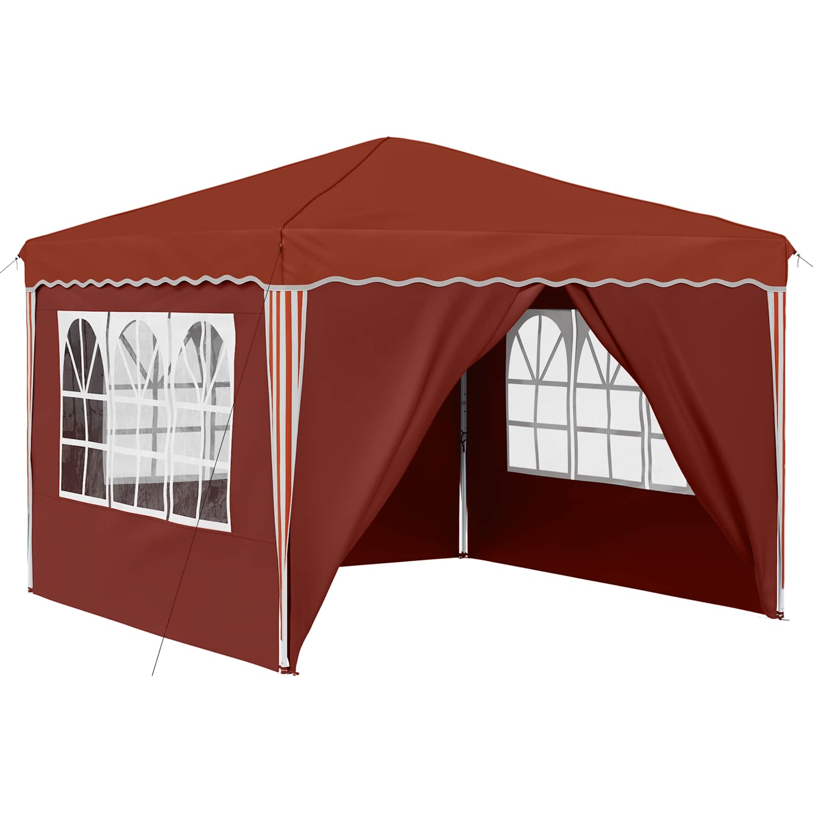 Tenda per feste a pop-up 288 x 288 x 245 cm Terracotta