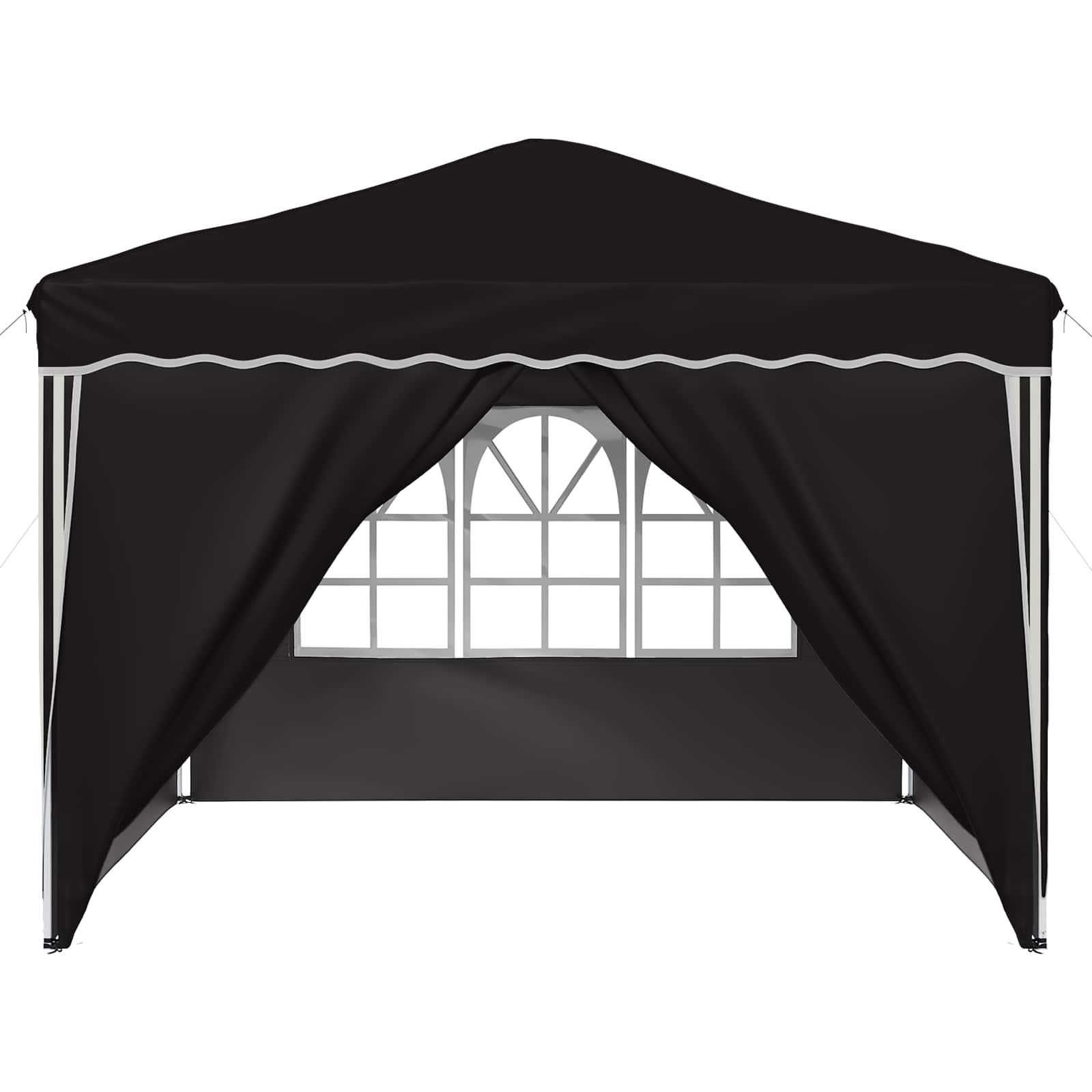 Tenda per feste a pop-up 288 x 288 x 245 cm Nero Tessuto Oxford