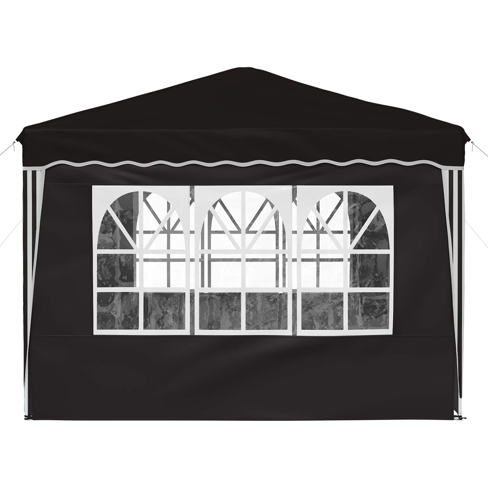 Tenda per feste a pop-up 288 x 288 x 245 cm Nero Tessuto Oxford