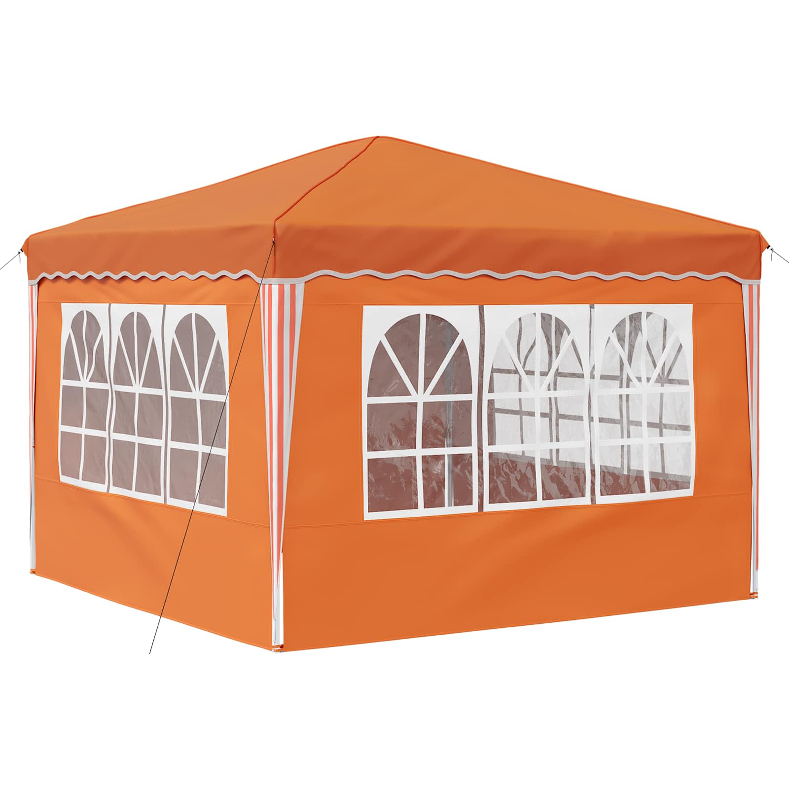 Tenda per feste a pop-up 288 x 288 x 245 cm Arancione