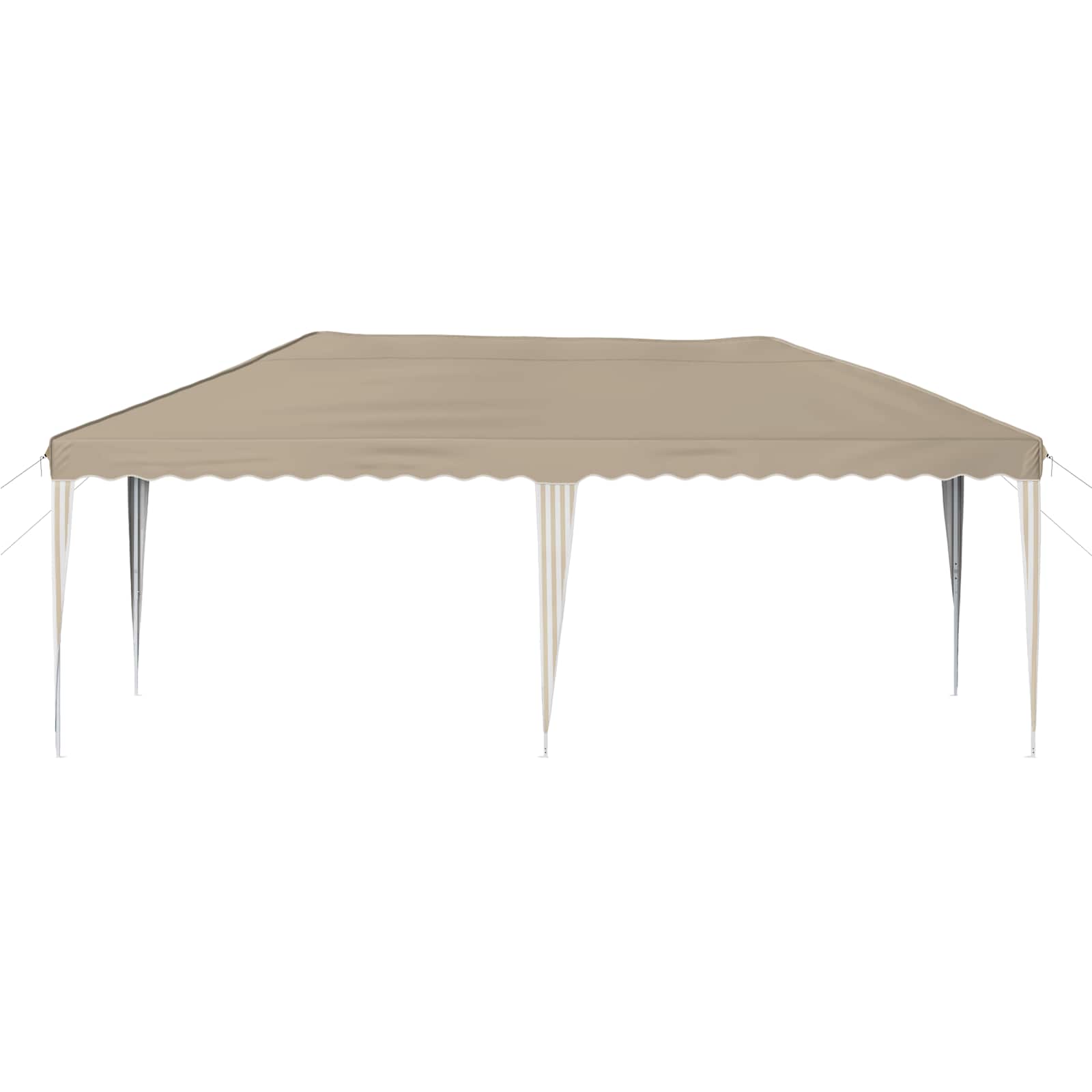 Tenda per feste a pop-up 575 x 290 x 245 cm Crema