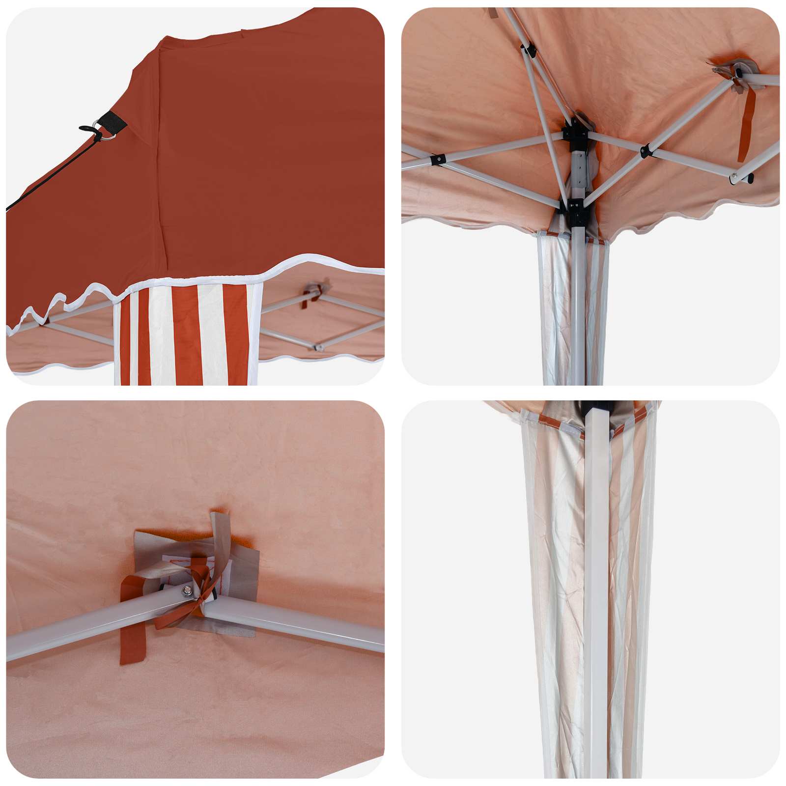 Tenda per feste a pop-up 575 x 290 x 245 cm Terracotta