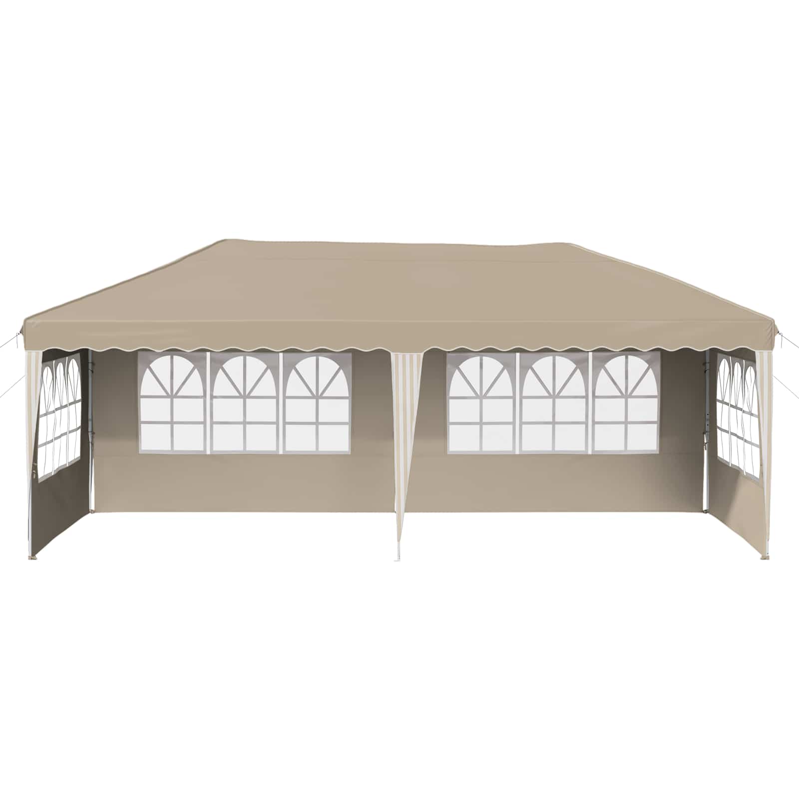 Tenda per feste a pop-up 575 x 289 x 245 cm Crema