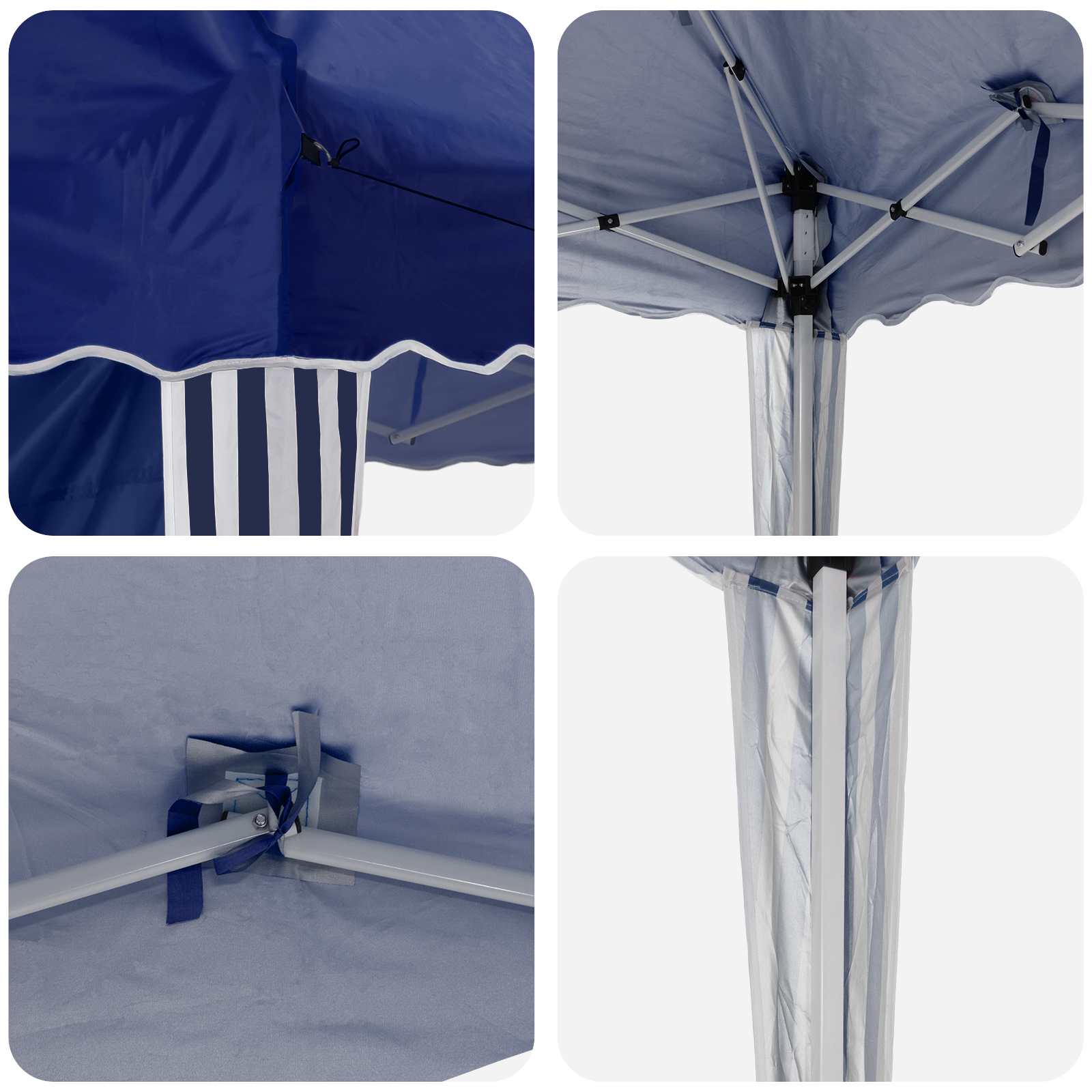 Tenda per feste a pop-up 575 x 289 x 245 cm Blu