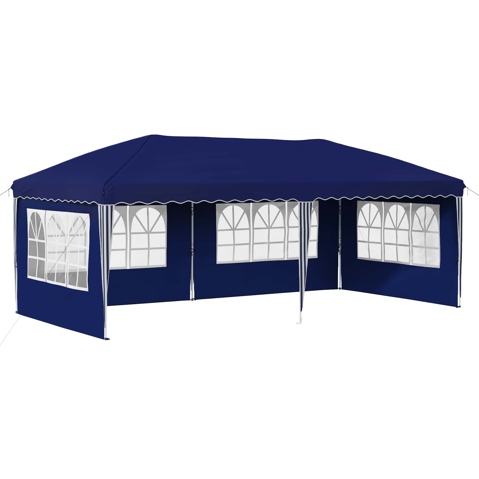 Tenda per feste a pop-up 575 x 289 x 245 cm Blu