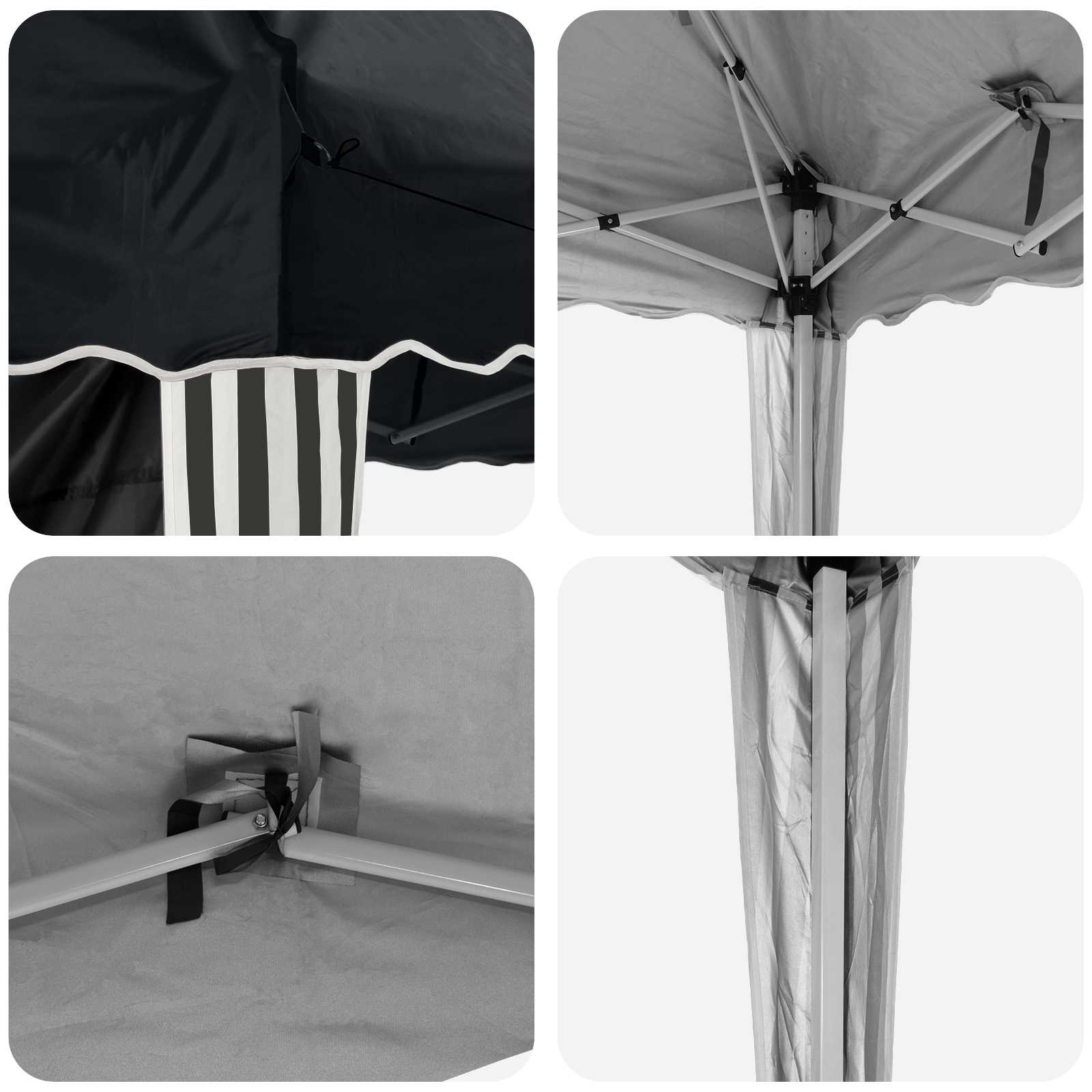 Tenda per feste a pop-up 575 x 289 x 245 cm Antracite