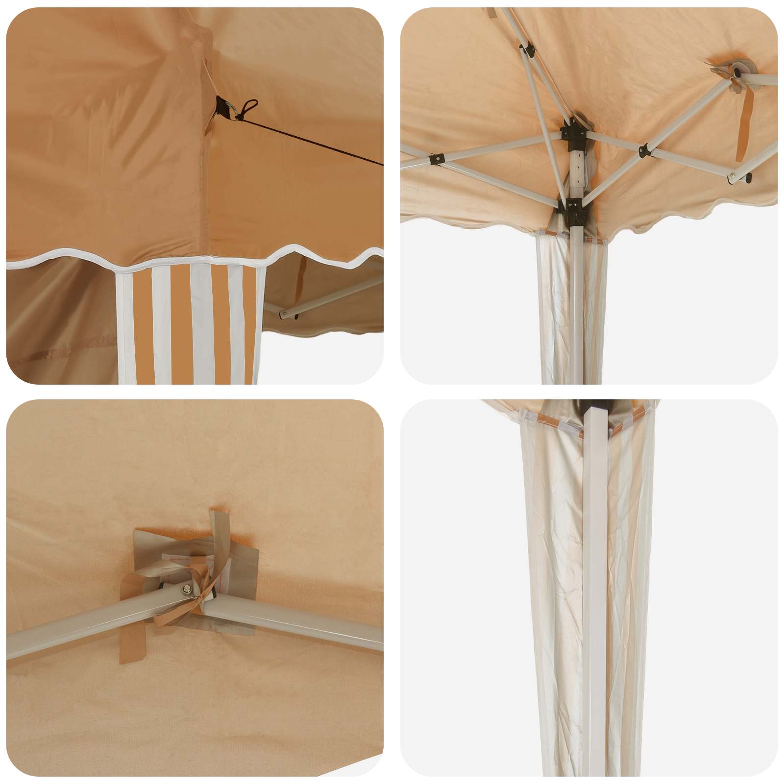 Tenda per feste a pop-up 575 x 289 x 245 cm Beige