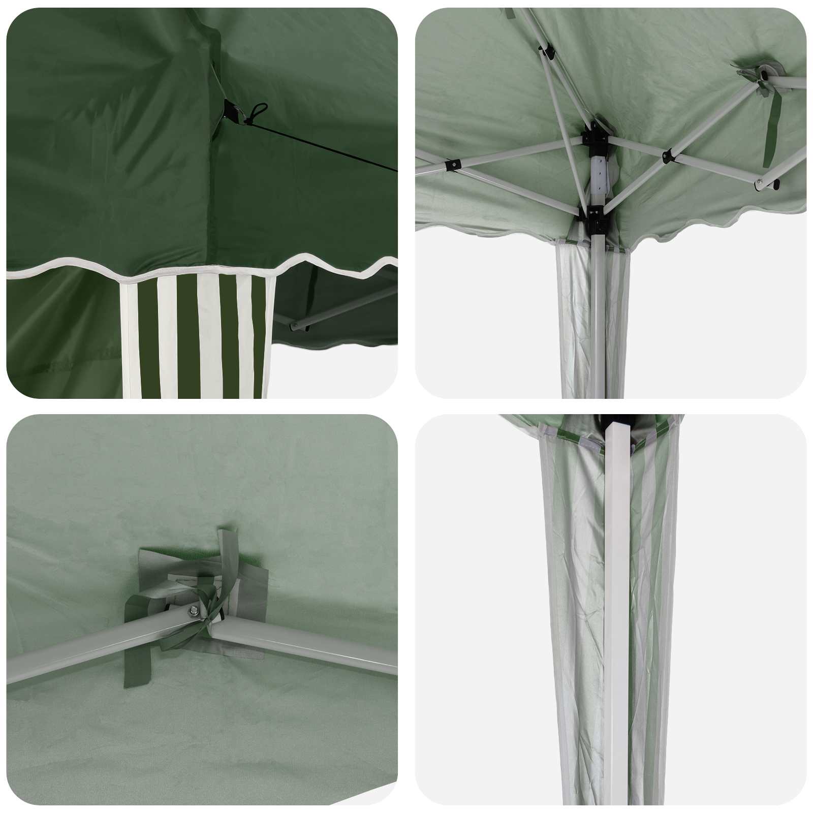 Tenda per feste a pop-up 575 x 289 x 245 cm Verde