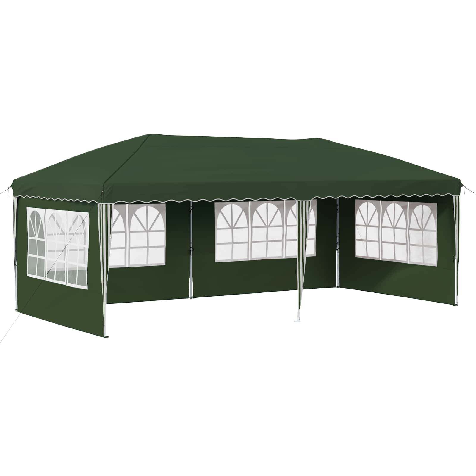 Tenda per feste a pop-up 575 x 289 x 245 cm Verde