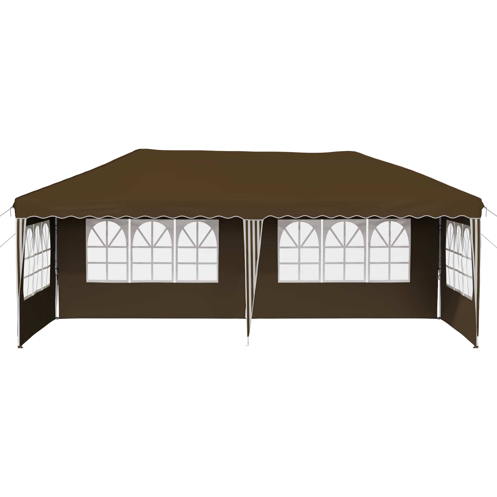 Tenda per feste a pop-up 575 x 289 x 245 cm Tortora