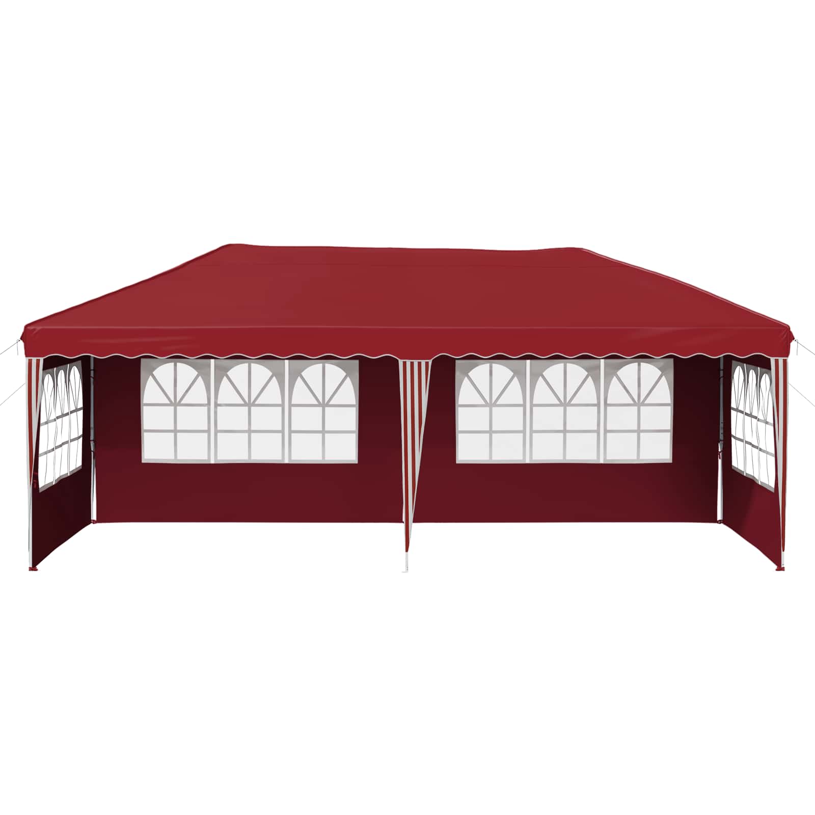 Tenda per feste a pop-up 575 x 289 x 245 cm Borgogna