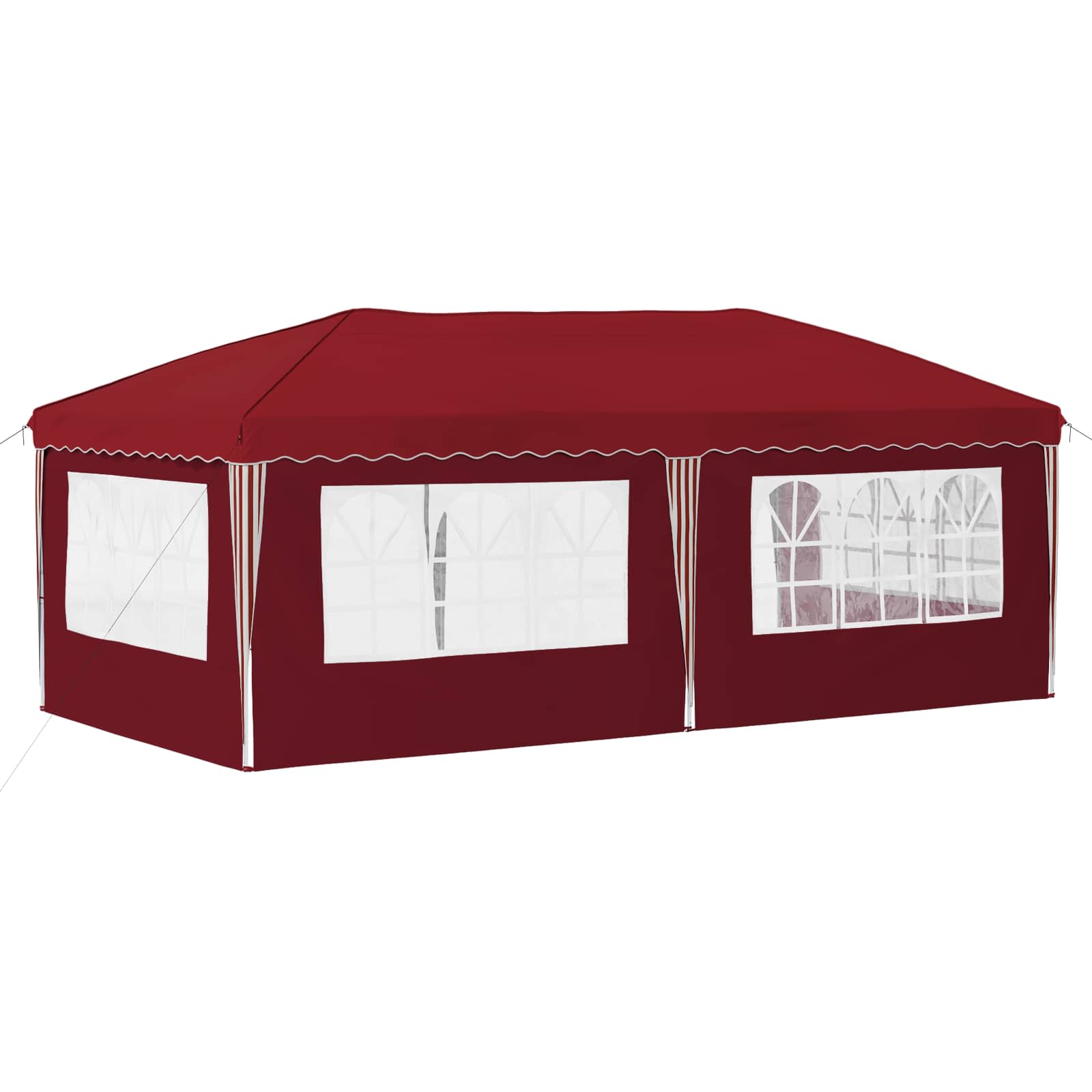 Tenda per feste a pop-up 575 x 289 x 245 cm Borgogna