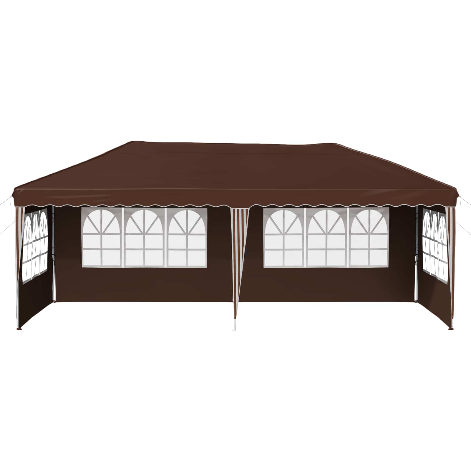 Tenda per feste a pop-up 575 x 289 x 245 cm Marrone