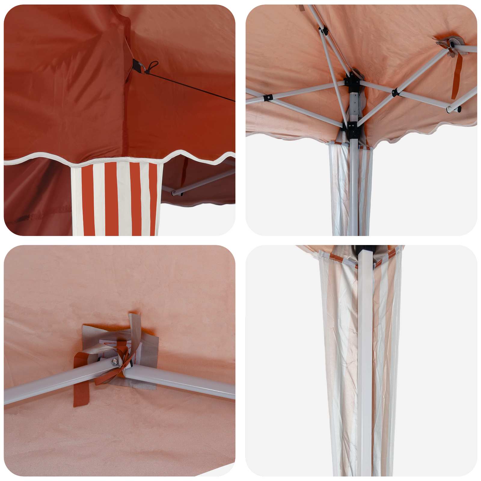 Tenda per feste a pop-up 575 x 289 x 245 cm Terracotta