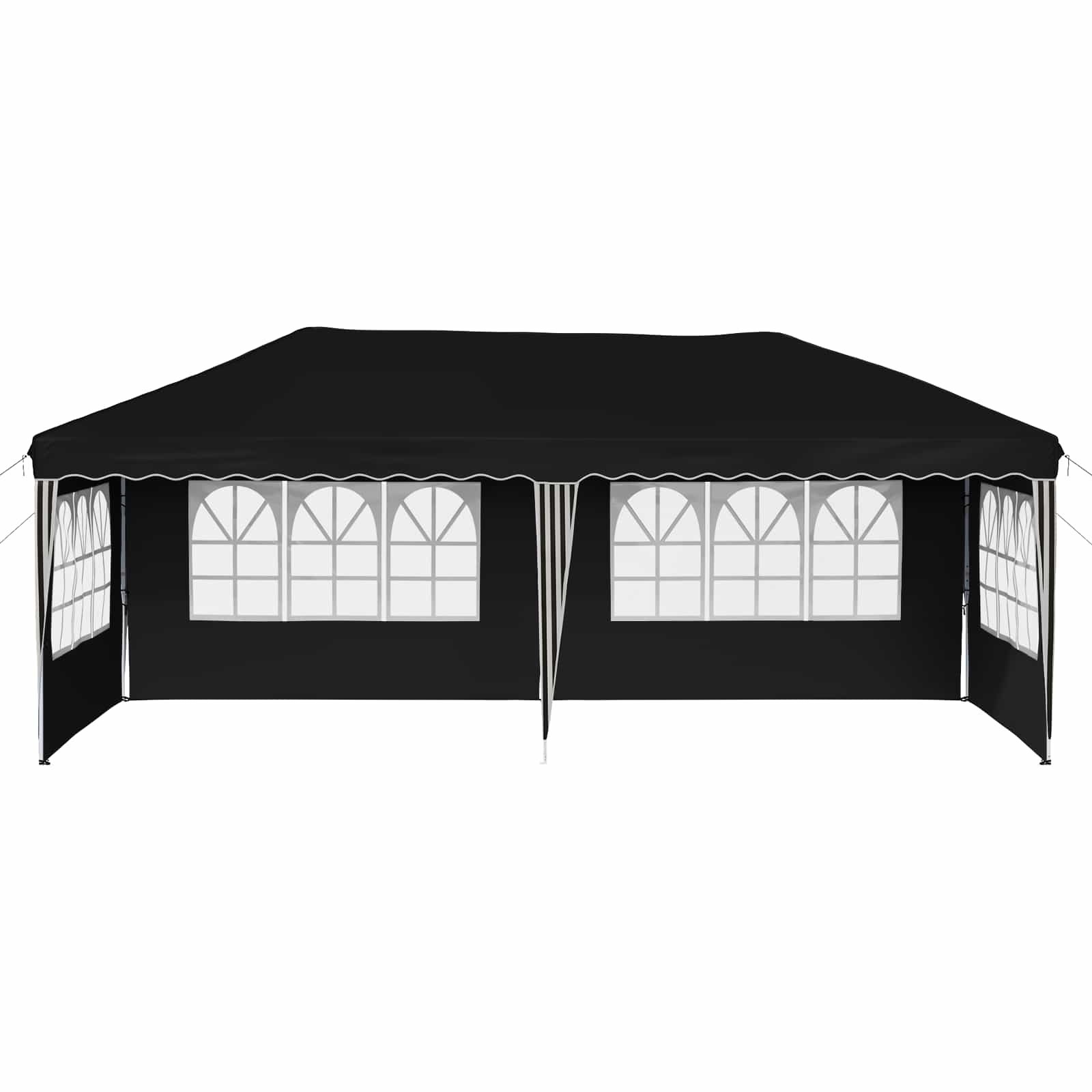 Tenda per feste a pop-up 575 x 289 x 245 cm Nero