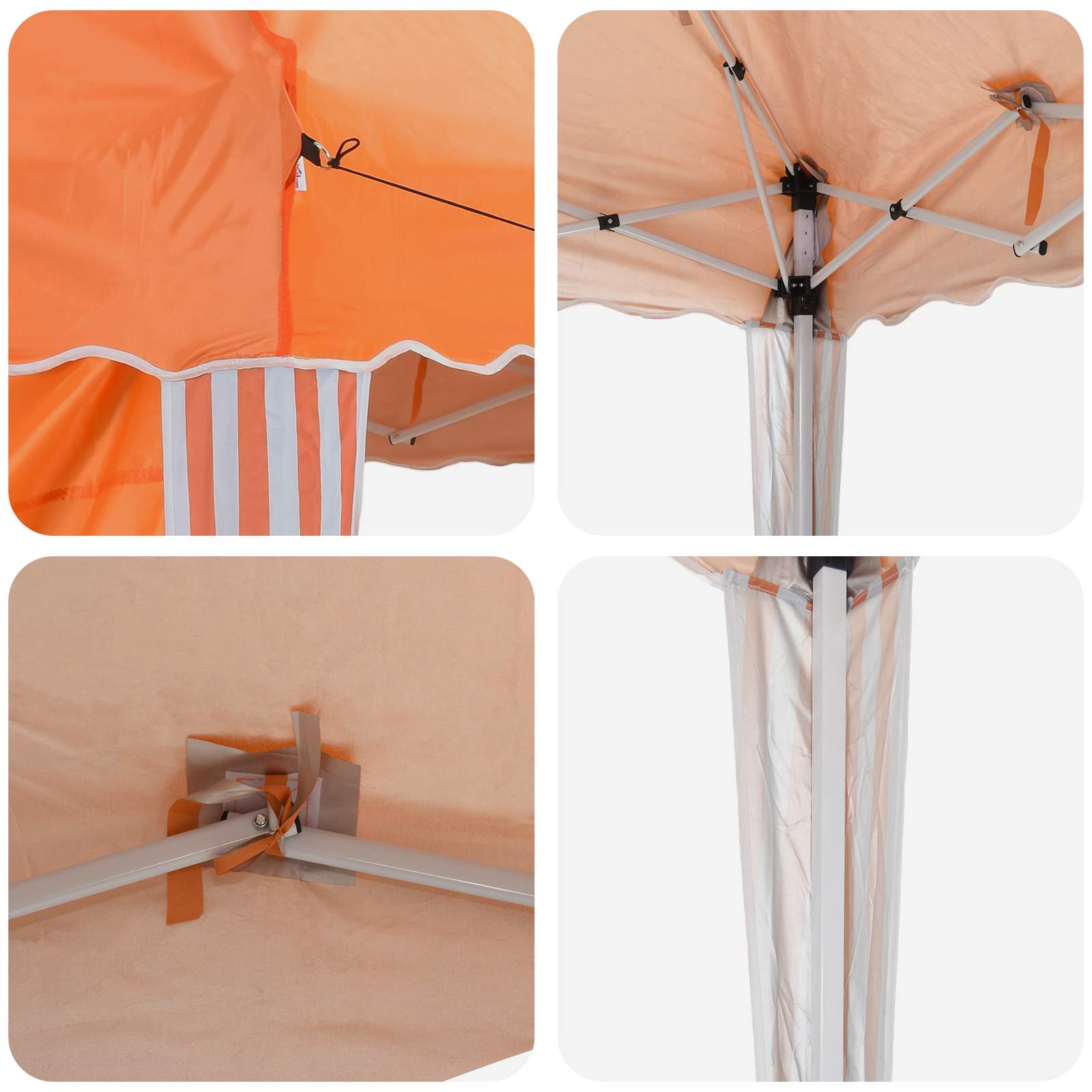Tenda per feste a pop-up 575 x 289 x 245 cm Arancione