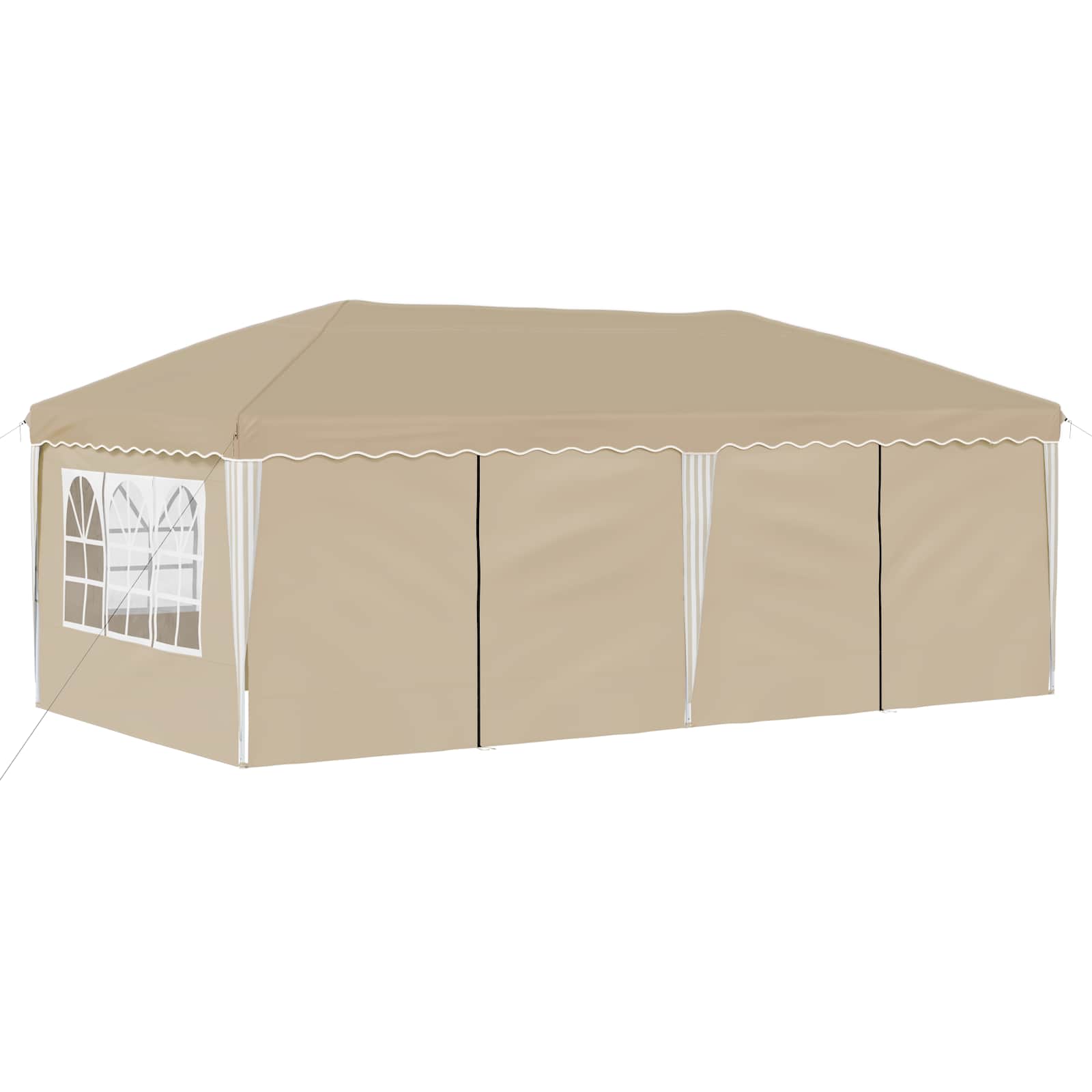 Tenda per feste a pop-up 575 x 288 x 245 cm Crema