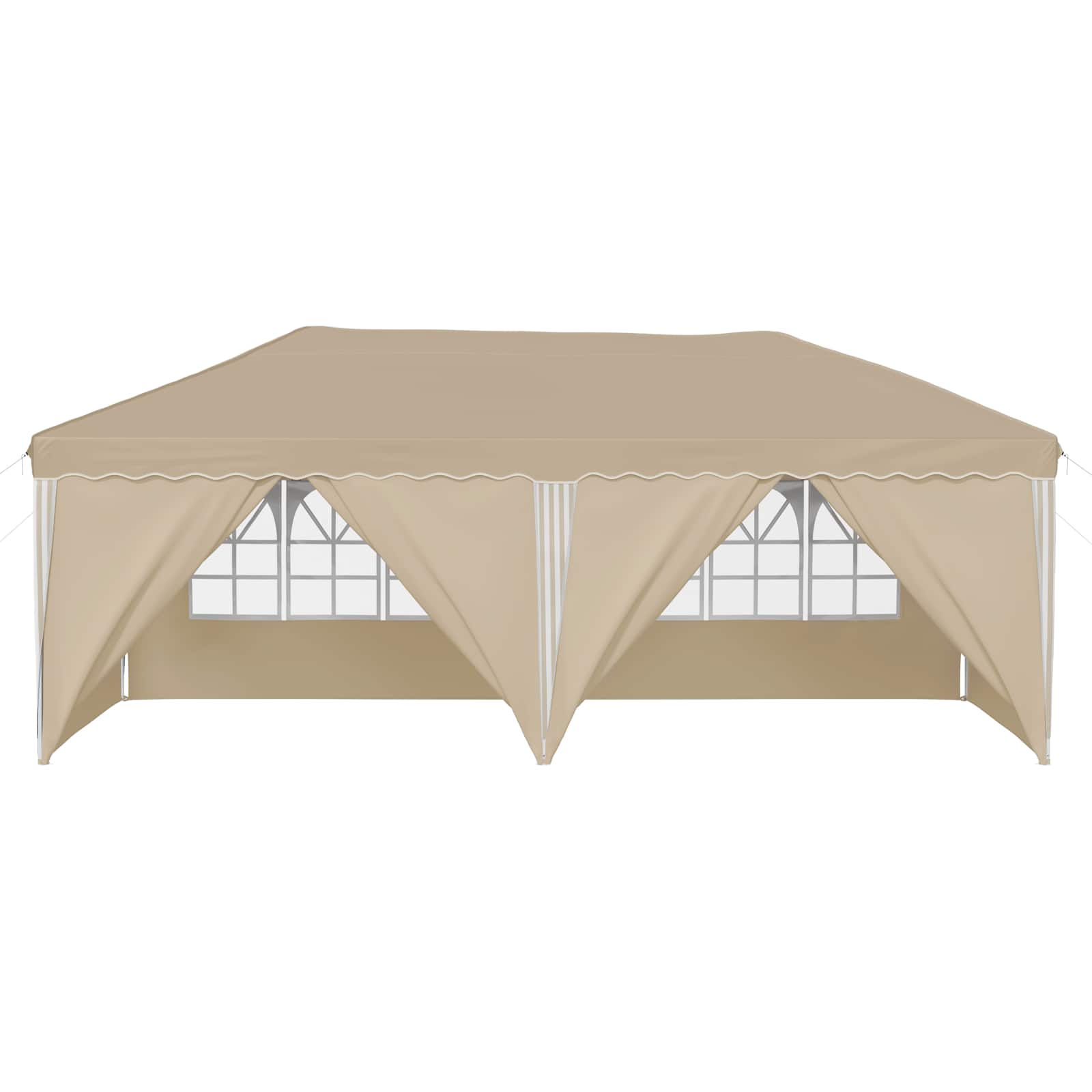 Tenda per feste a pop-up 575 x 288 x 245 cm Crema